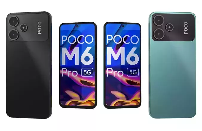 Xiaomi Poco M6 Pro Black And Green