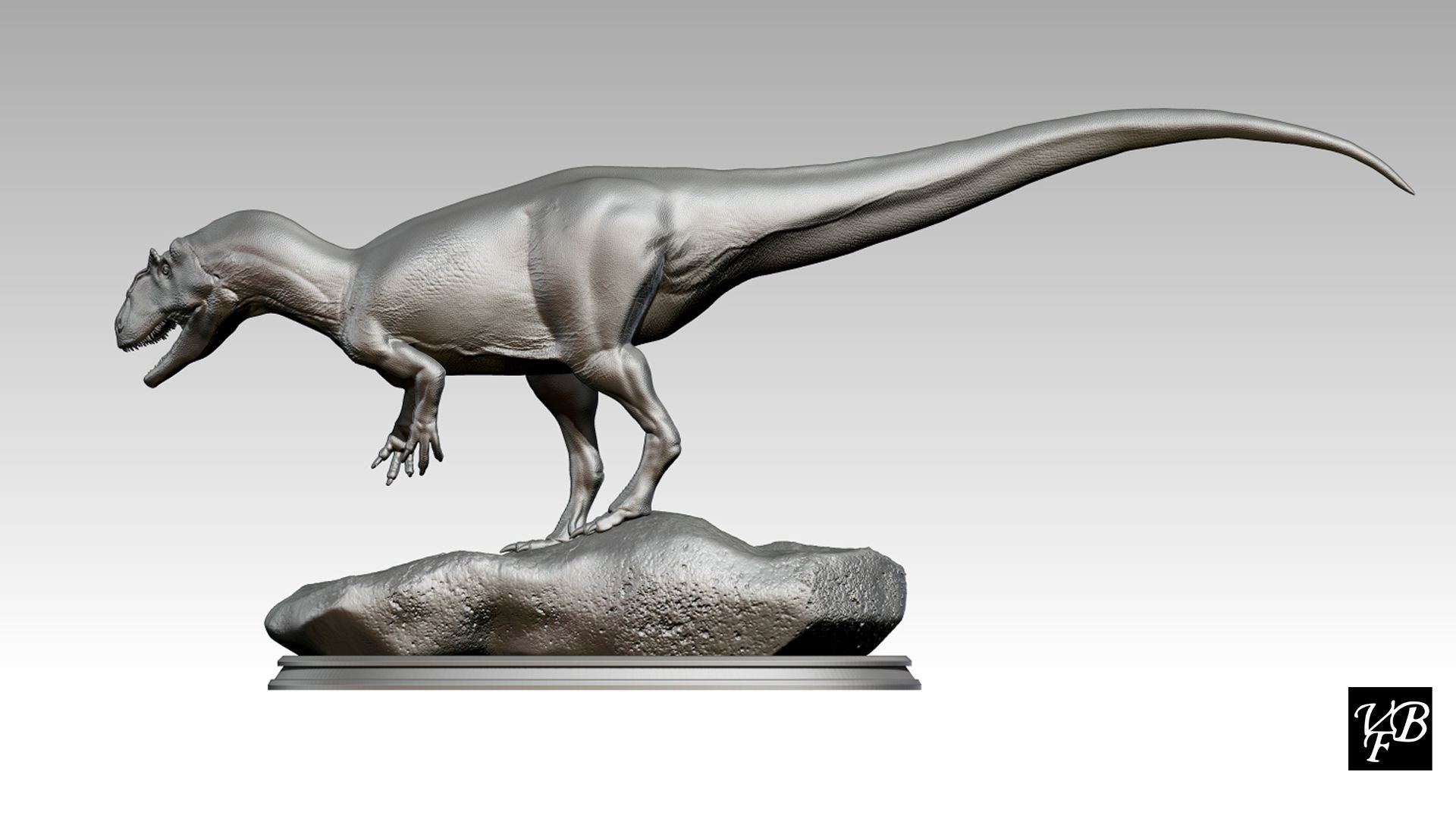 Saurophaganax maximus - Statue for 3D printing 3D print model_2
