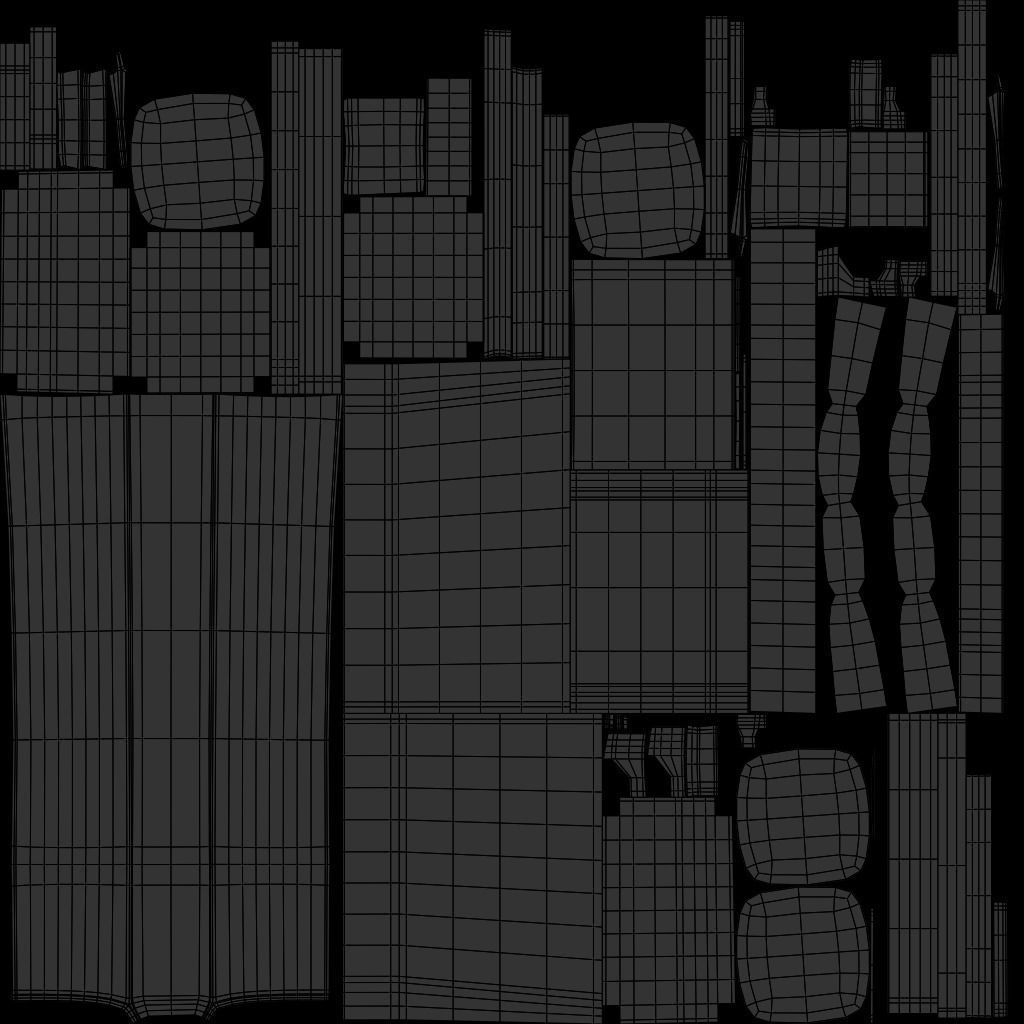 New Boston 1 Seater Sofa Blue Color Low-poly 3D model_12