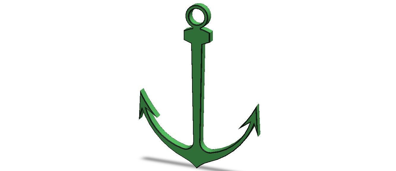 Anchor Green Ship 3D print model_5