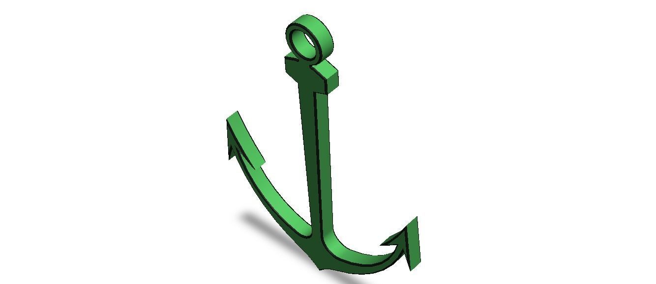 Anchor Green Ship 3D print model_13