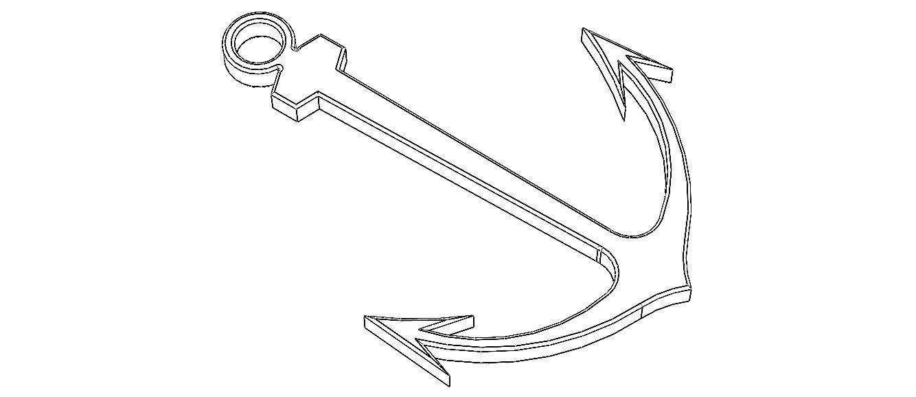 Anchor Green Ship 3D print model_6