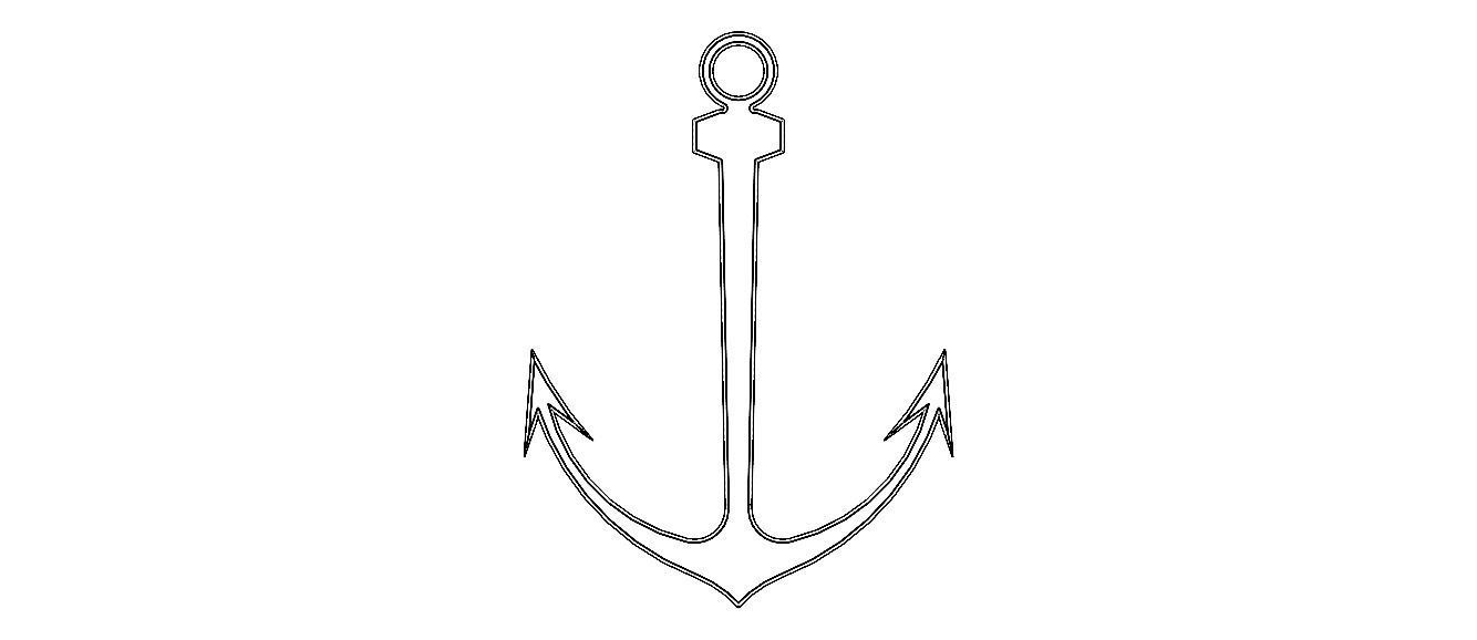 Anchor Green Ship 3D print model_23