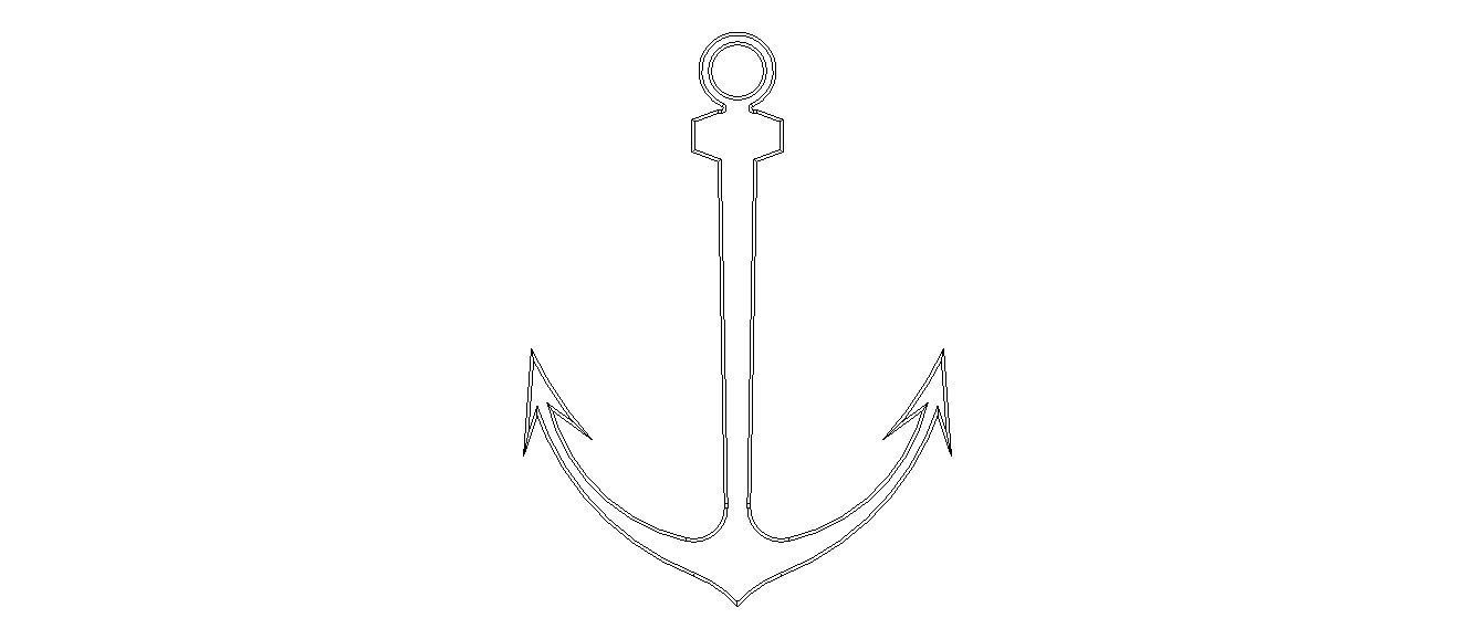 Anchor Green Ship 3D print model_24