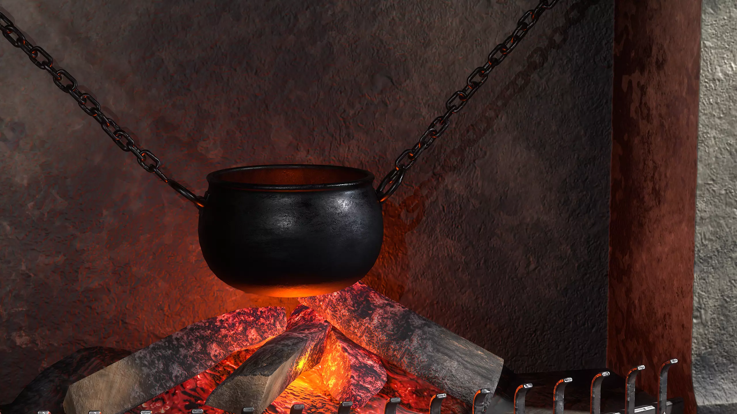 Hunters Hut Low-poly 3D model_29