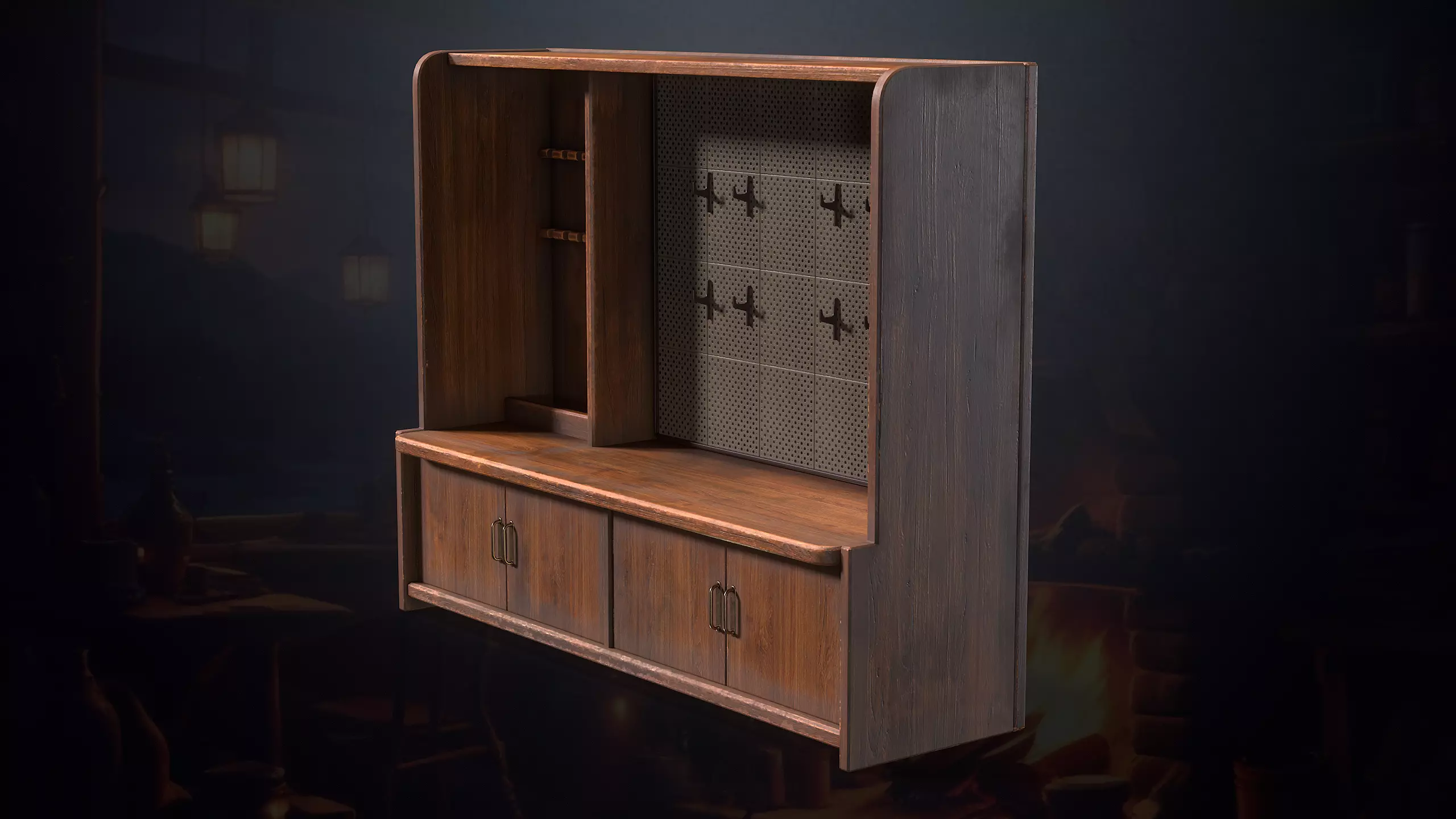 Hunters Hut Low-poly 3D model_59