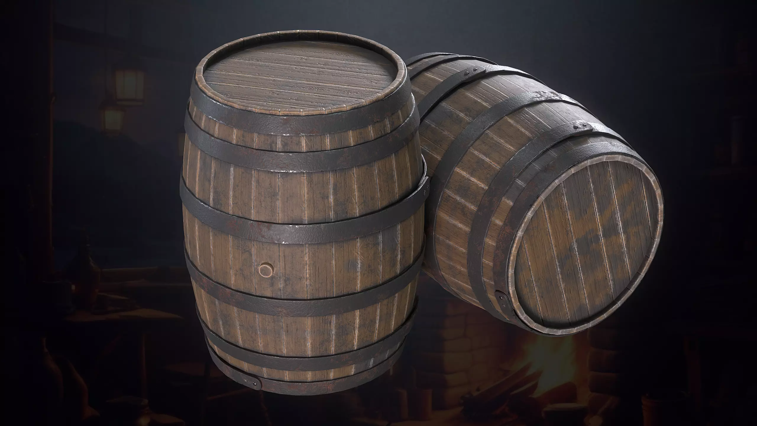 Hunters Hut Low-poly 3D model_12