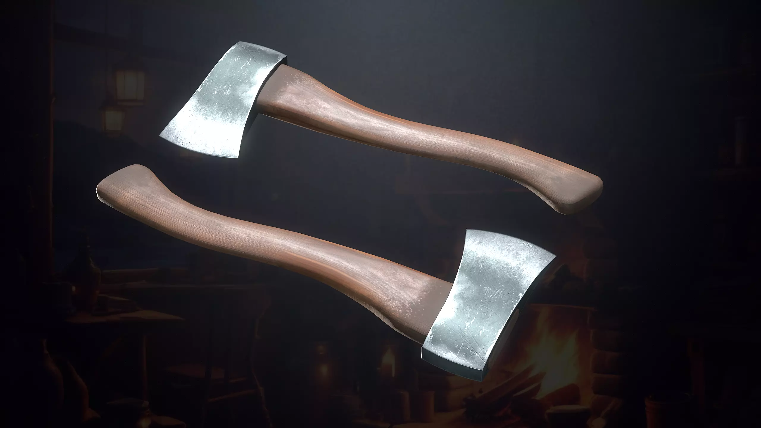 Hunters Hut Low-poly 3D model_41