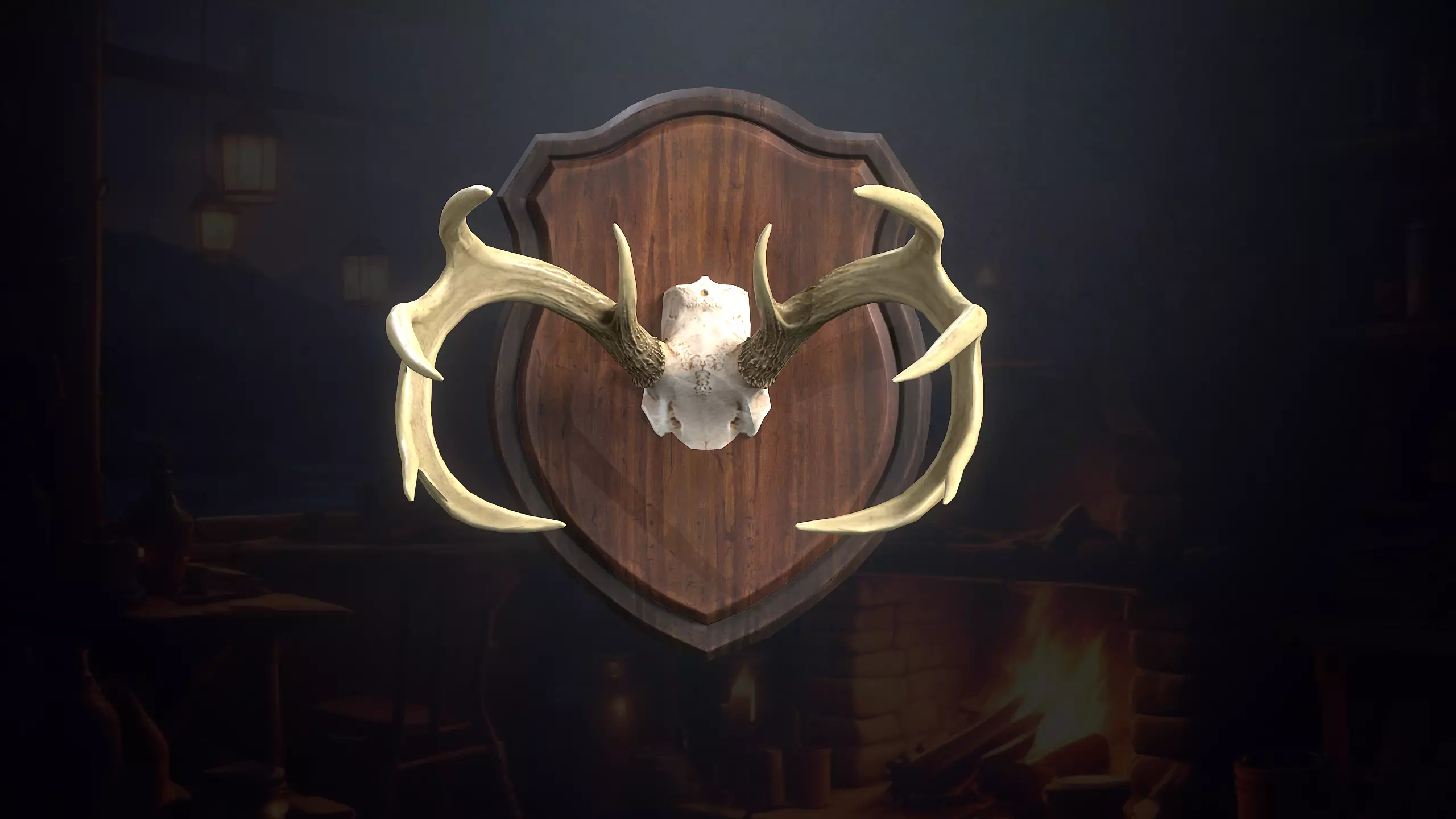 Hunters Hut Low-poly 3D model_27