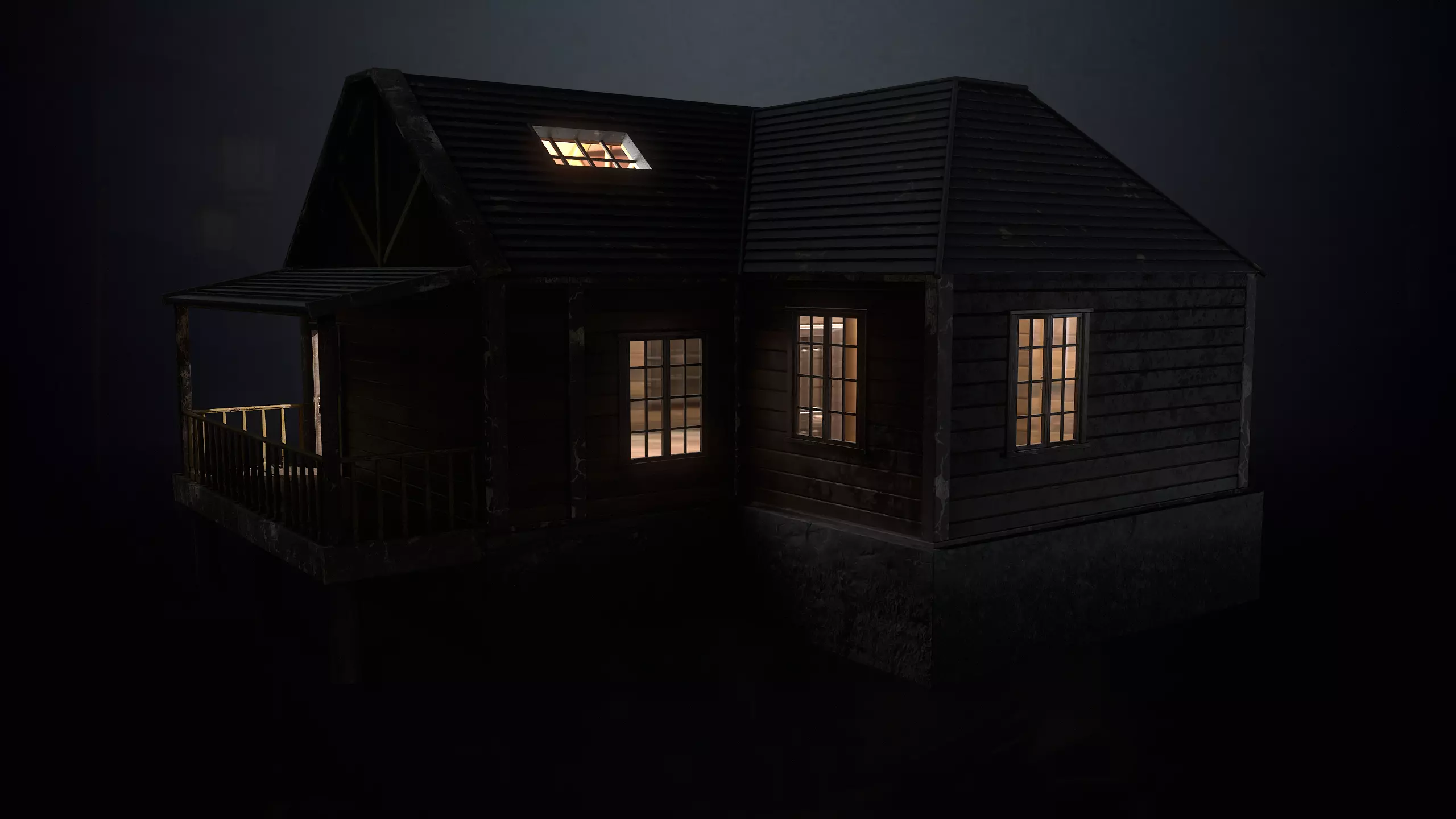 Hunters Hut Low-poly 3D model_47