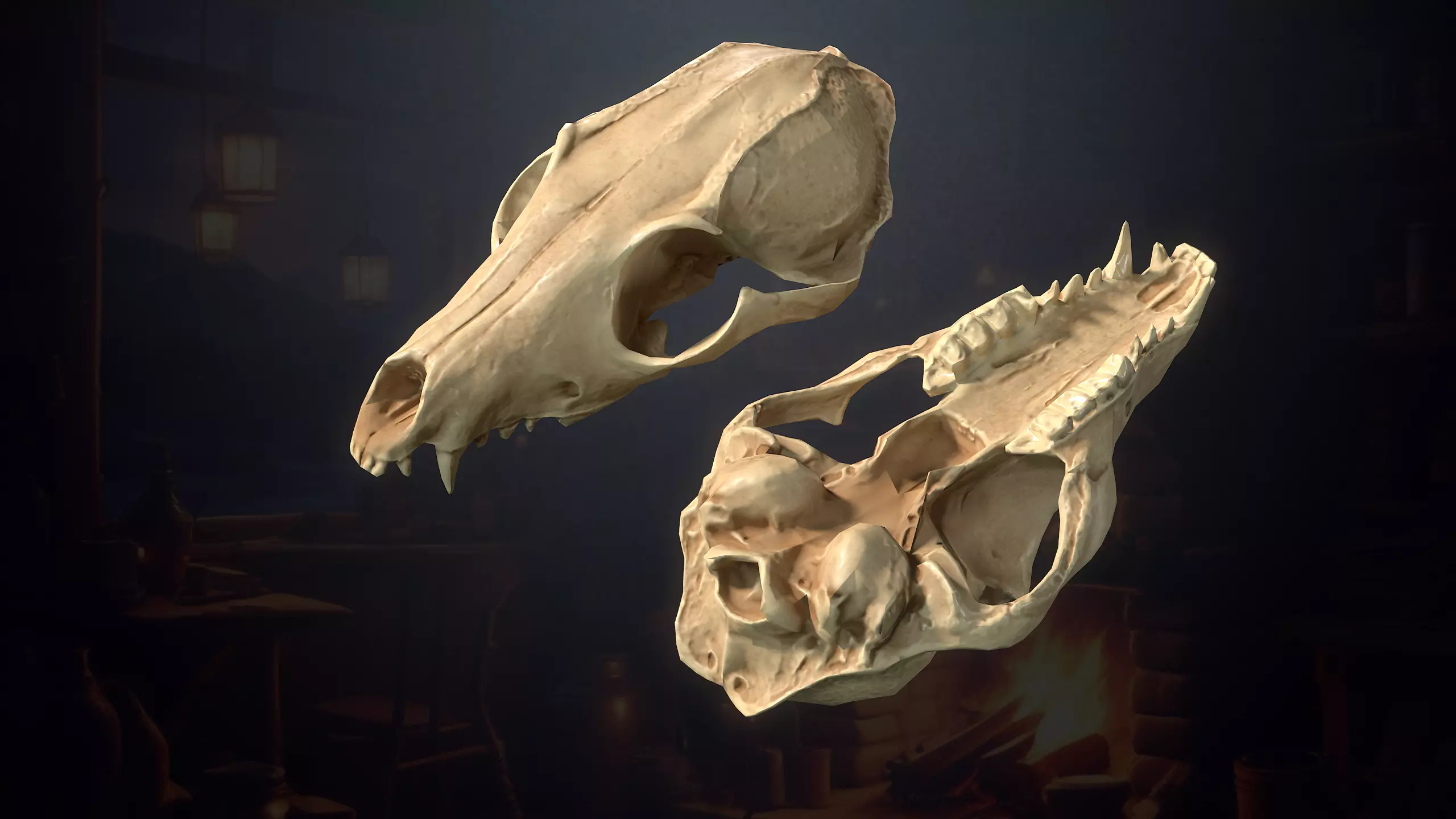 Hunters Hut Low-poly 3D model_34