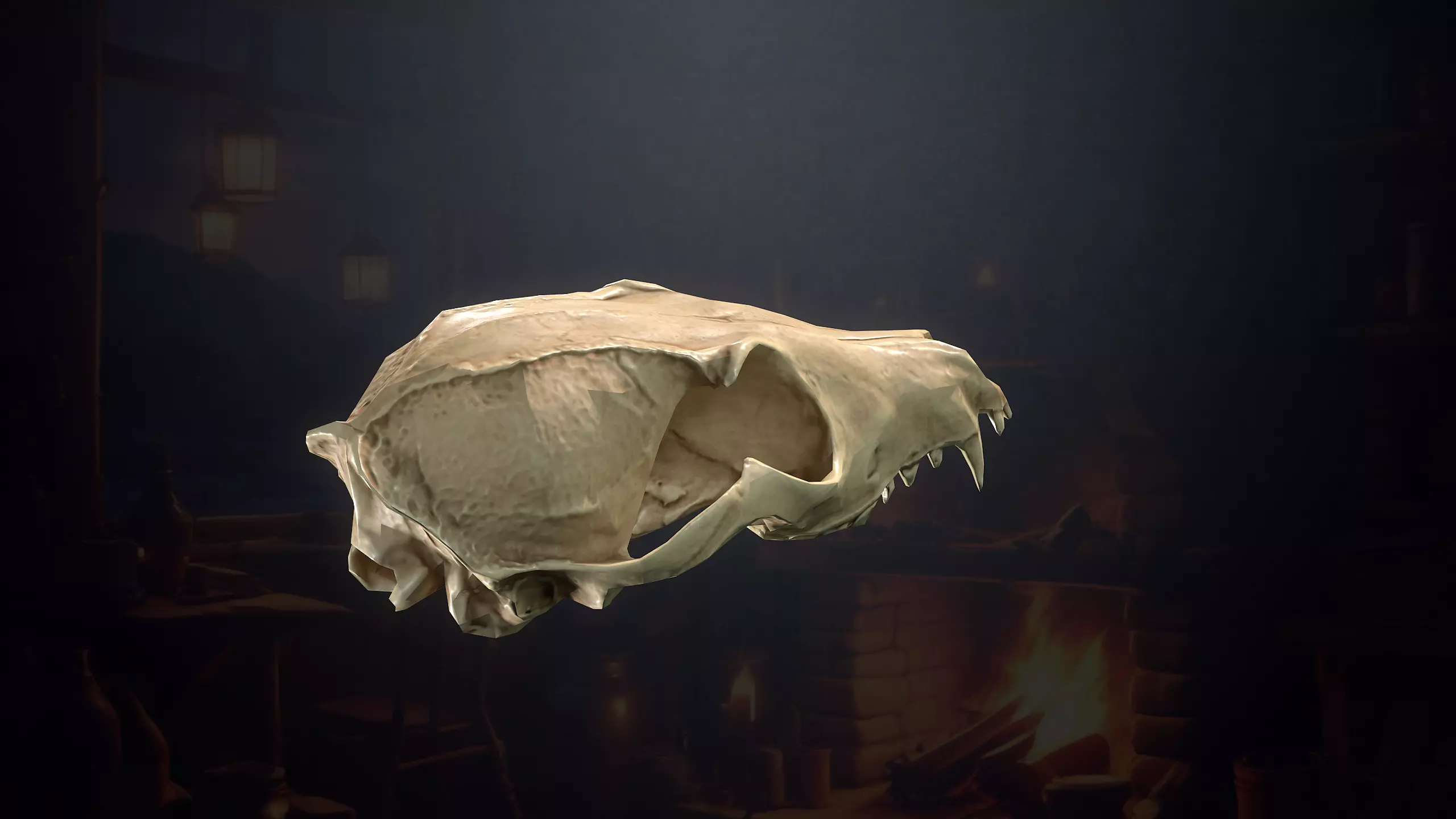 Hunters Hut Low-poly 3D model_35