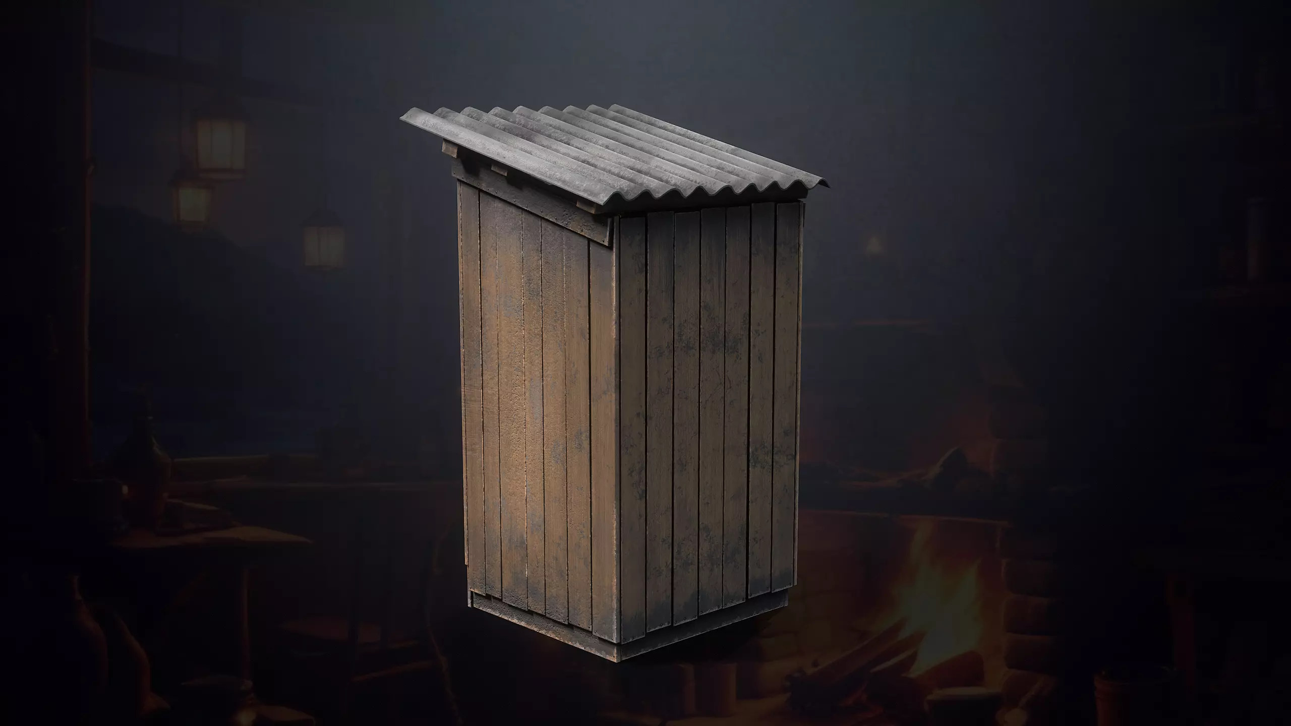 Hunters Hut Low-poly 3D model_91