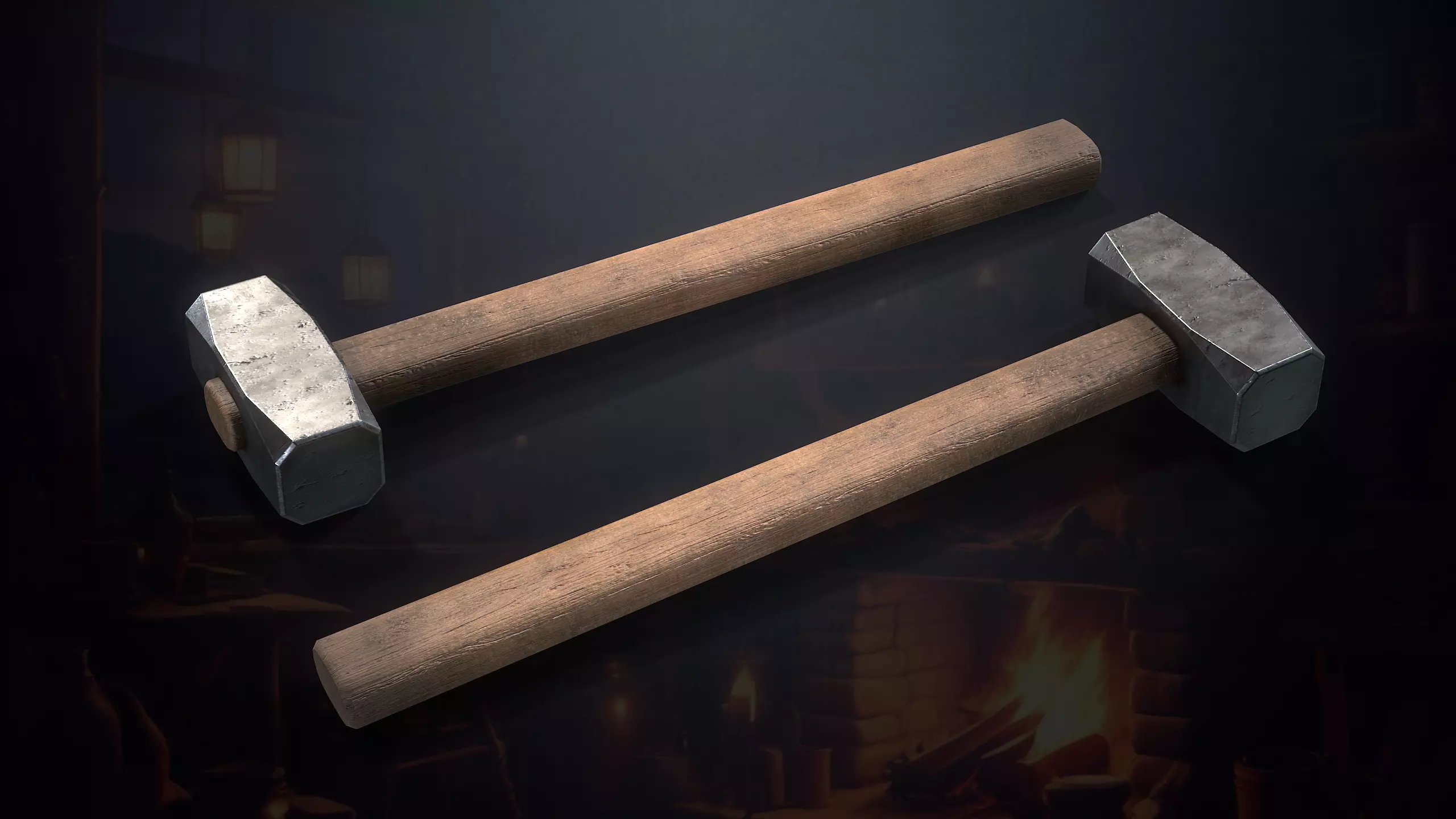 Hunters Hut Low-poly 3D model_70