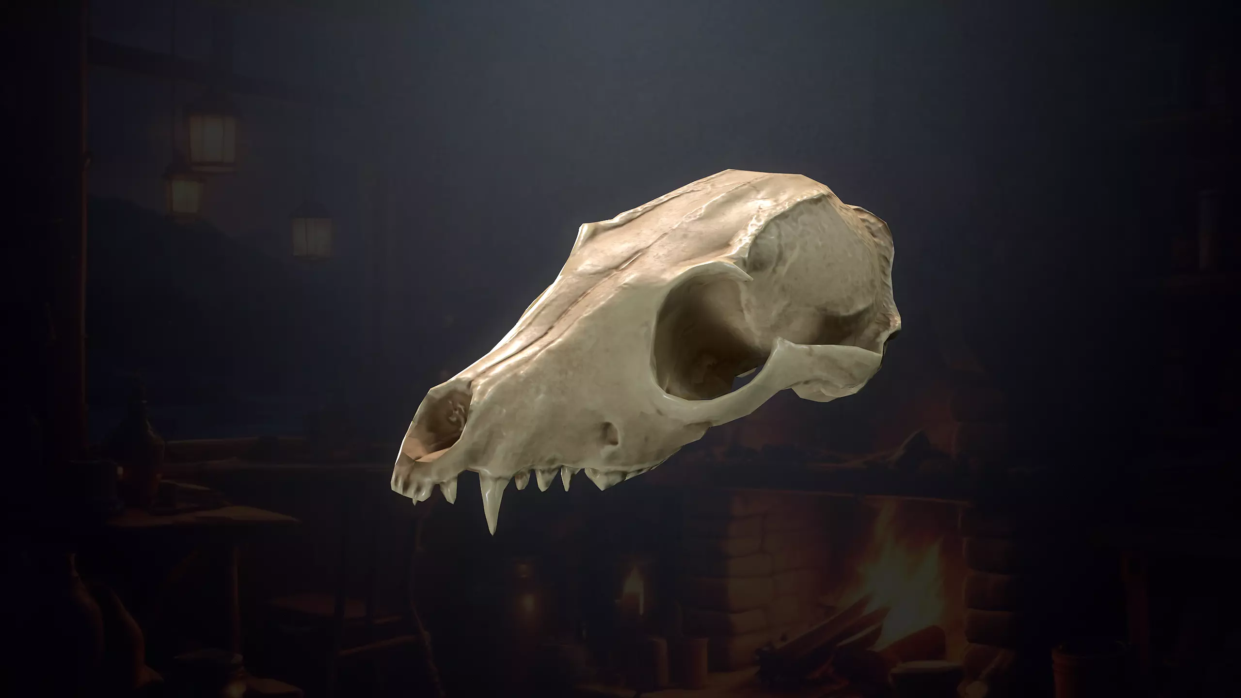 Hunters Hut Low-poly 3D model_36