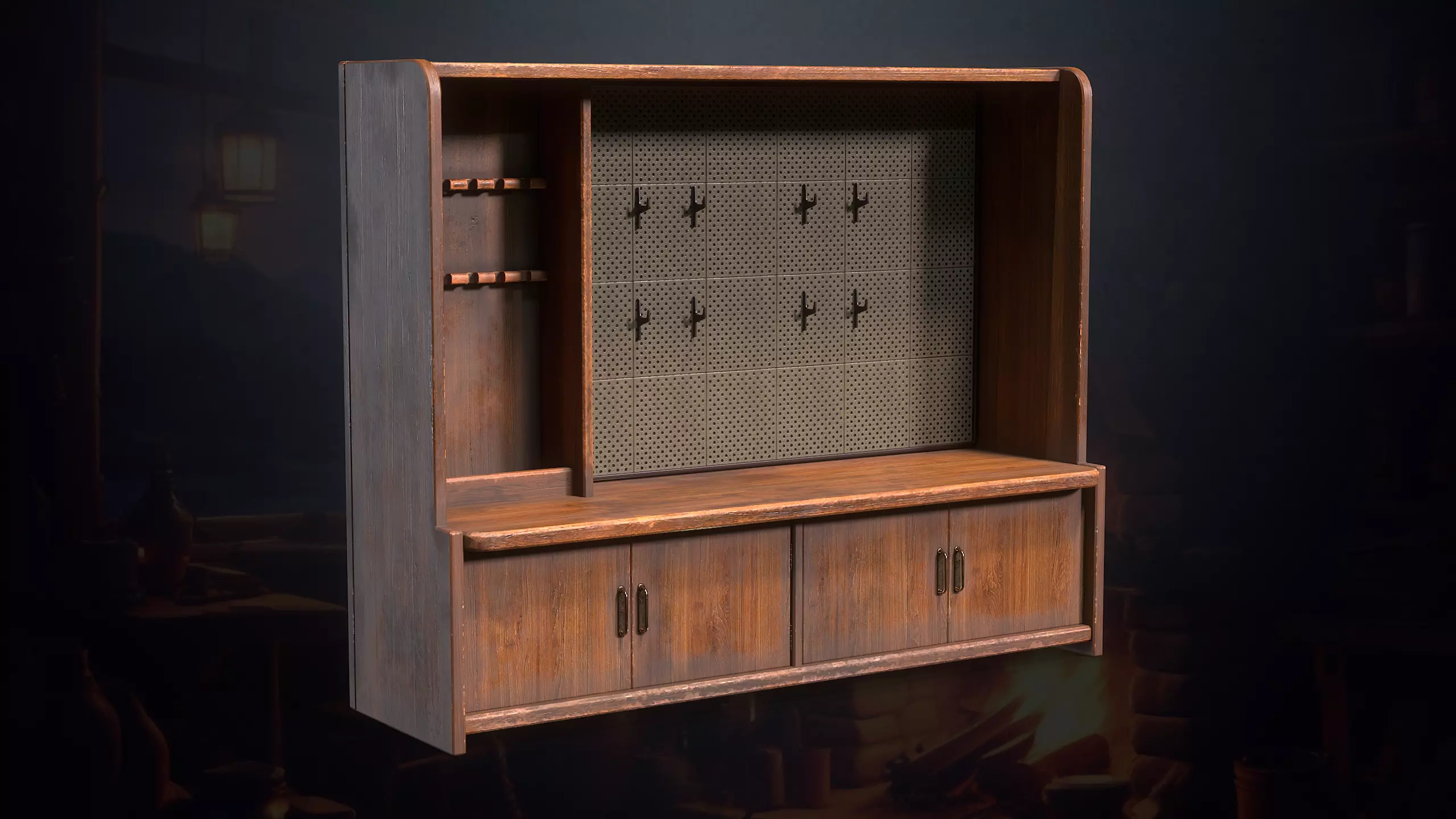 Hunters Hut Low-poly 3D model_57