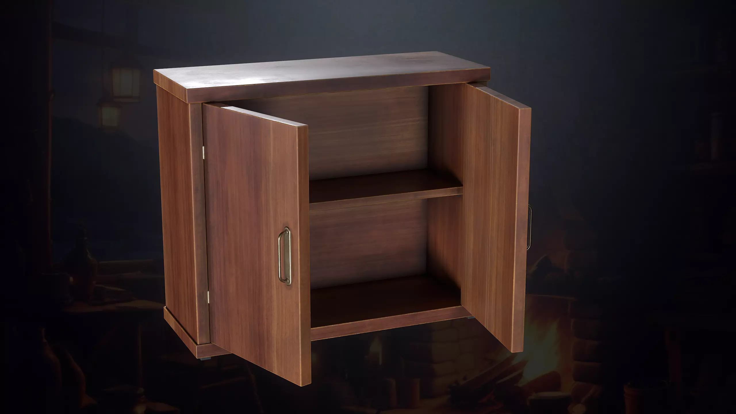 Hunters Hut Low-poly 3D model_74