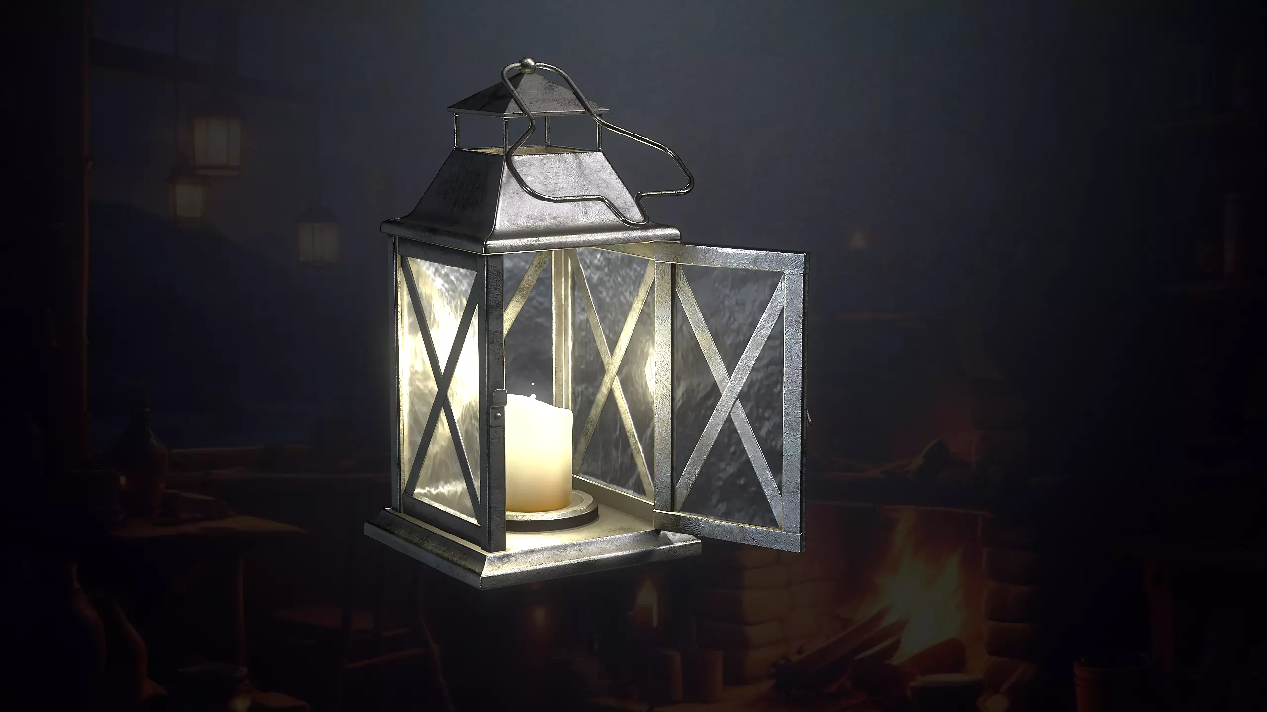 Hunters Hut Low-poly 3D model_58