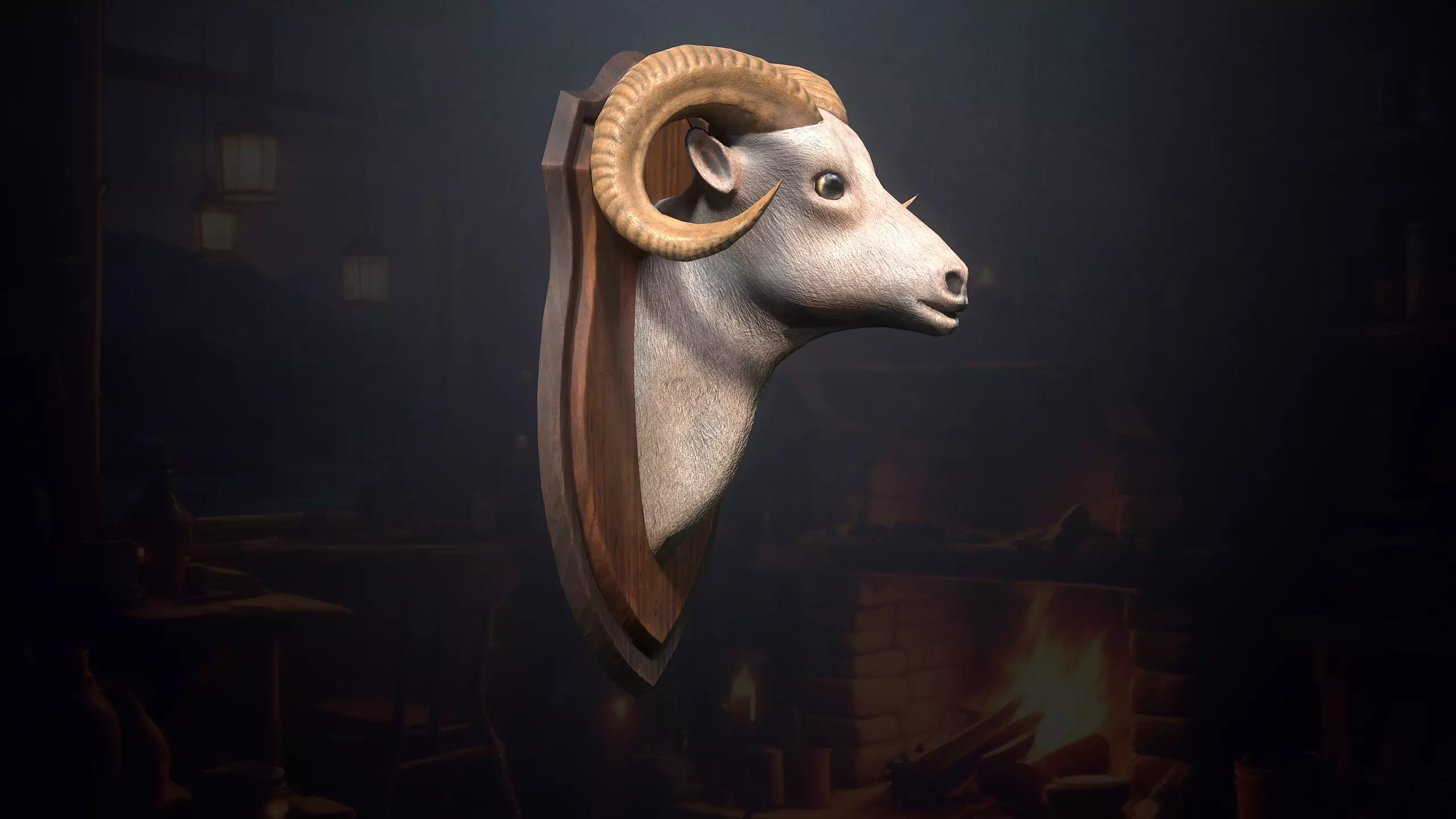 Hunters Hut Low-poly 3D model_43