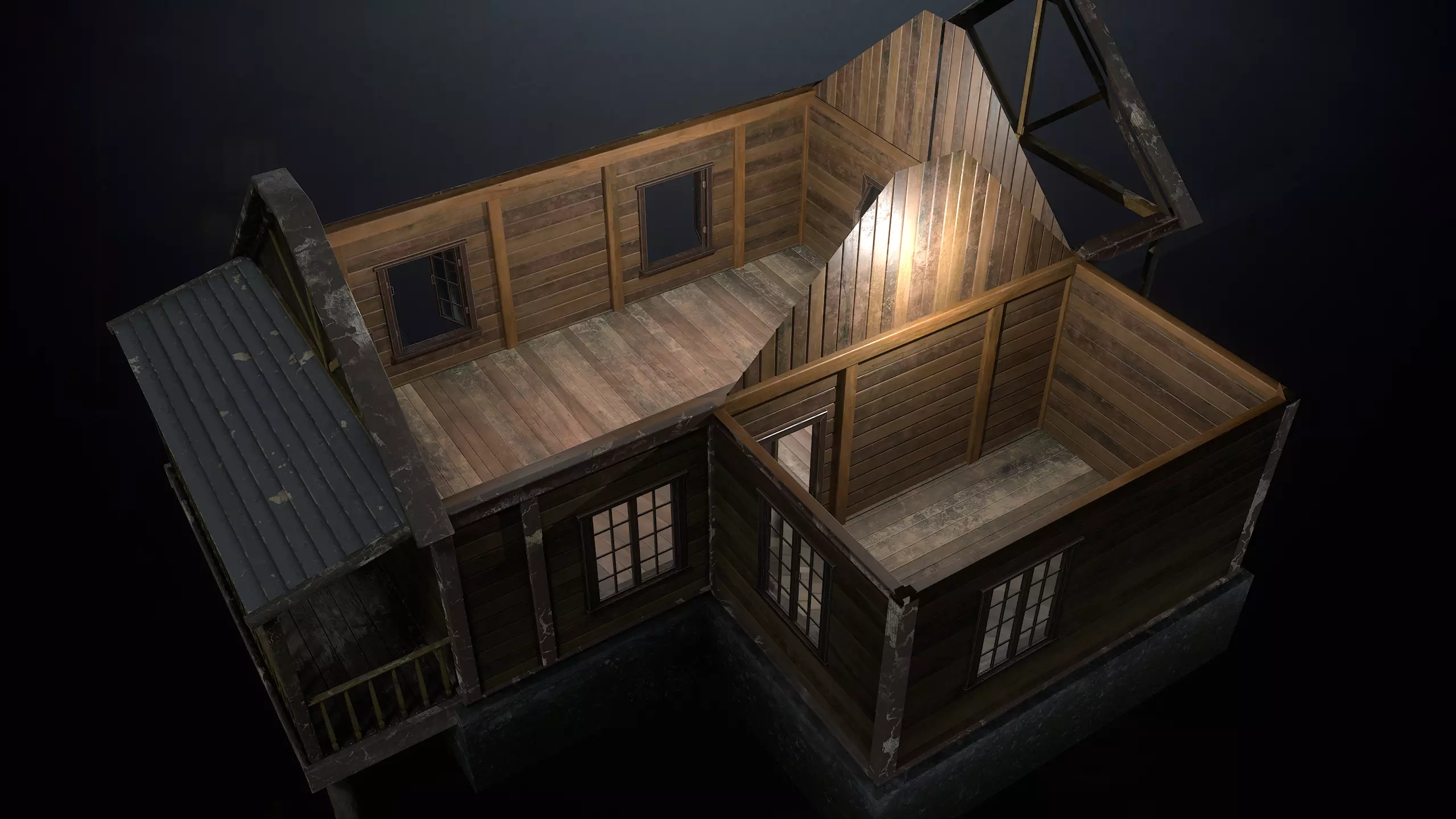 Hunters Hut Low-poly 3D model_50