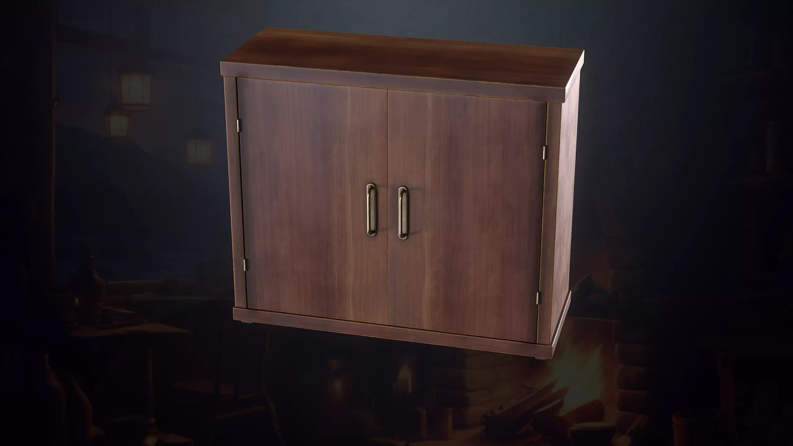 Hunters Hut Low-poly 3D model_73