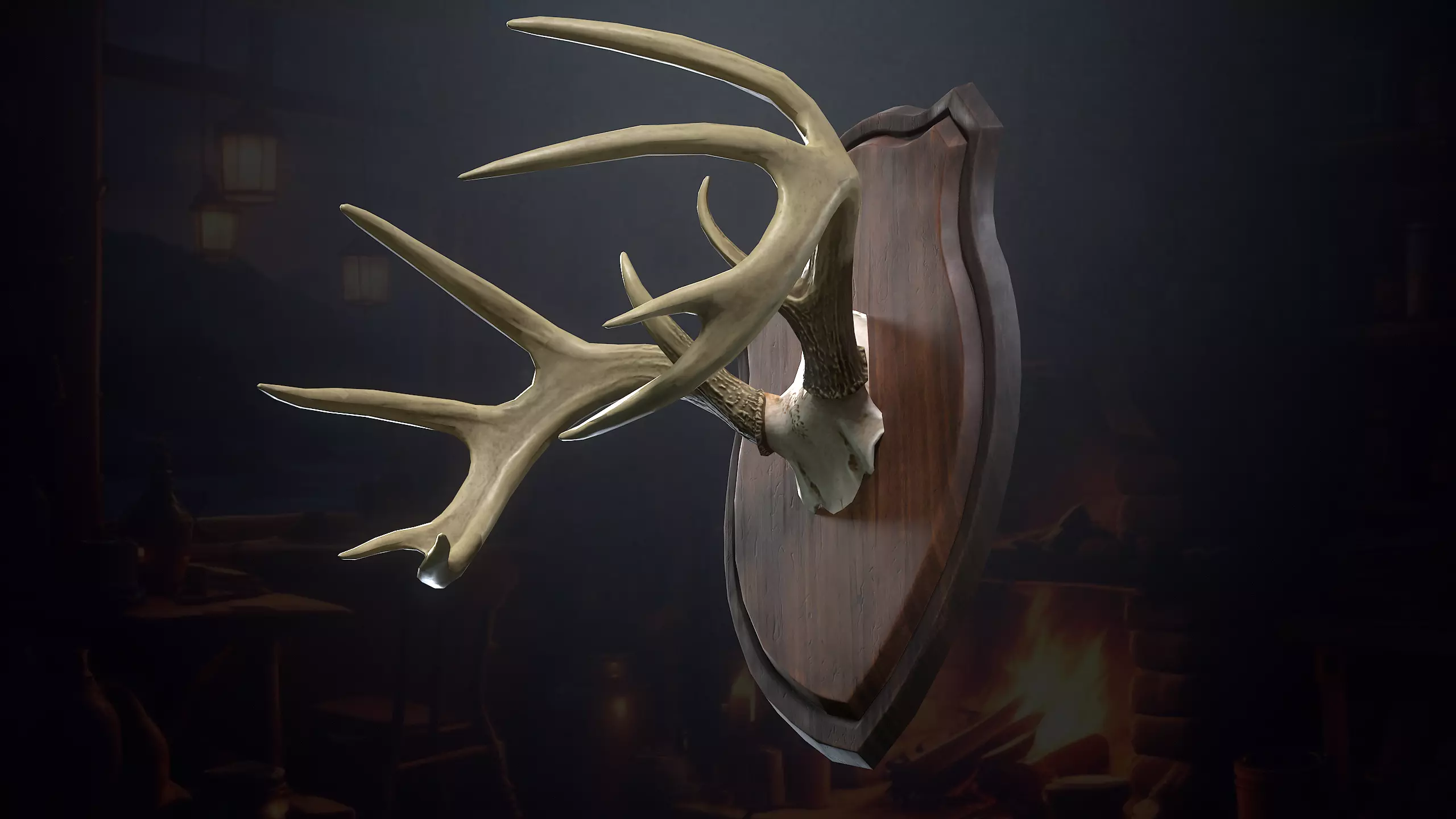 Hunters Hut Low-poly 3D model_33