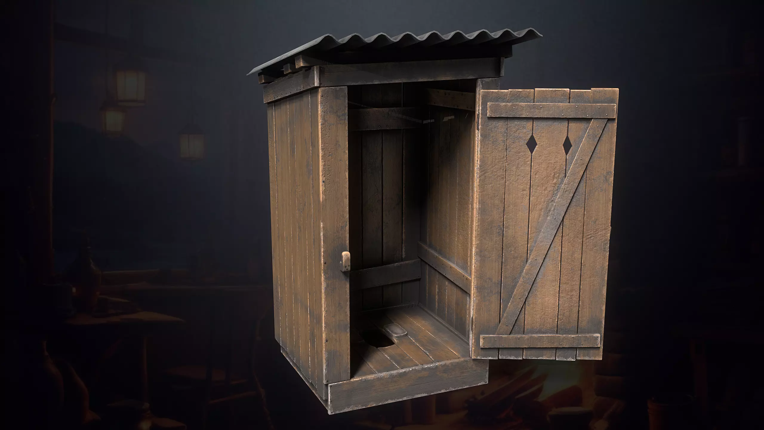 Hunters Hut Low-poly 3D model_83