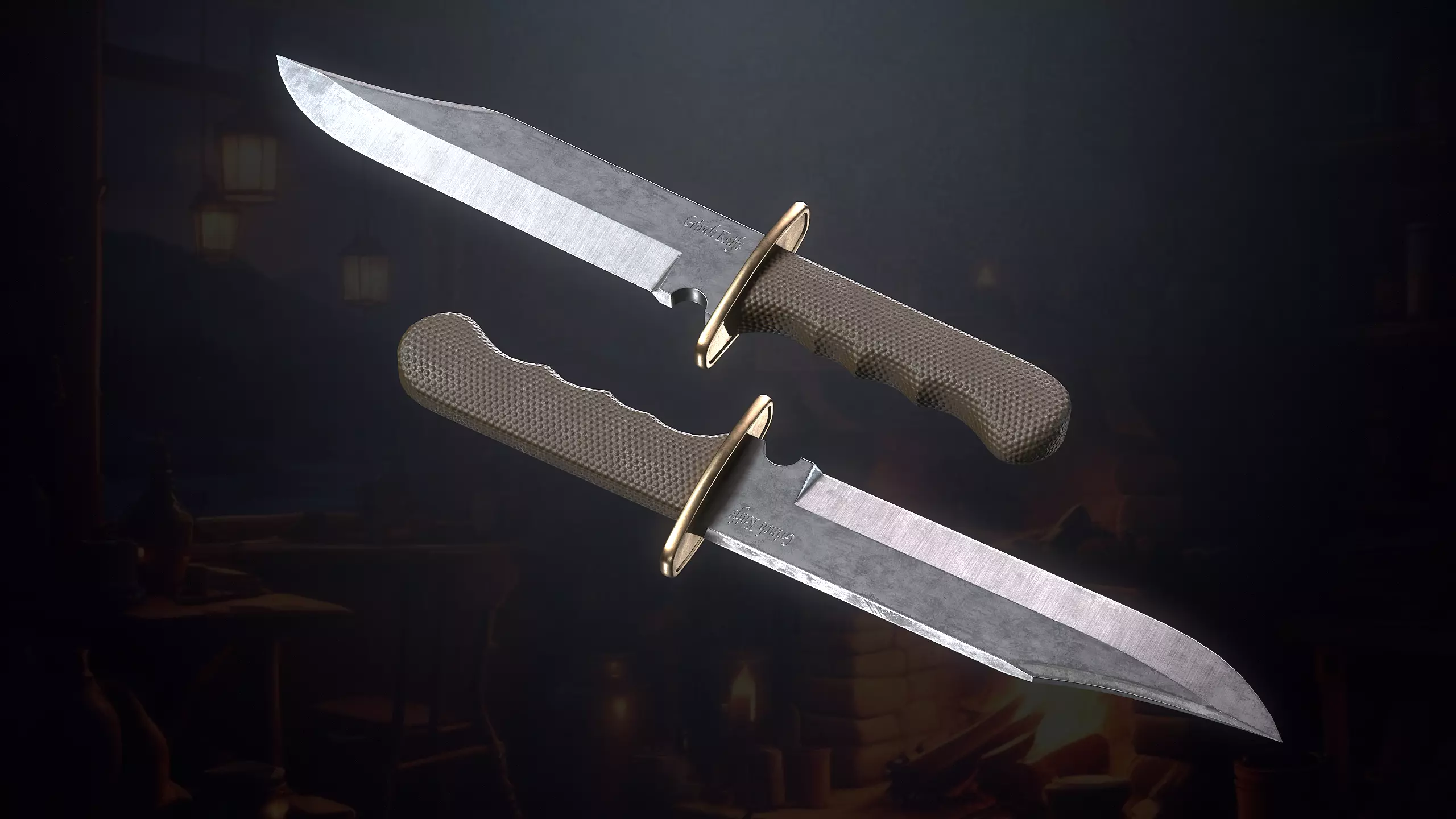 Hunters Hut Low-poly 3D model_14