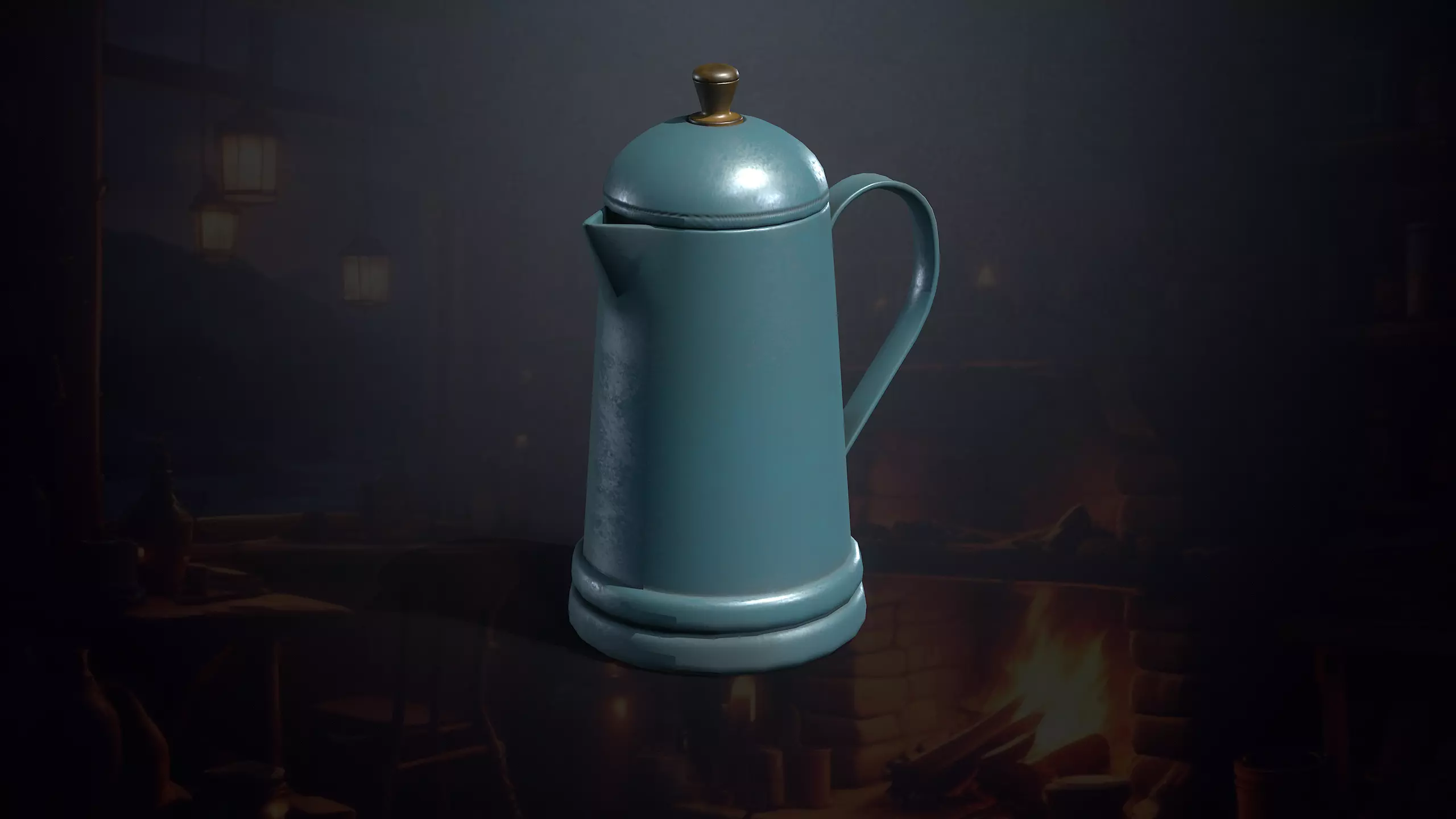 Hunters Hut Low-poly 3D model_23