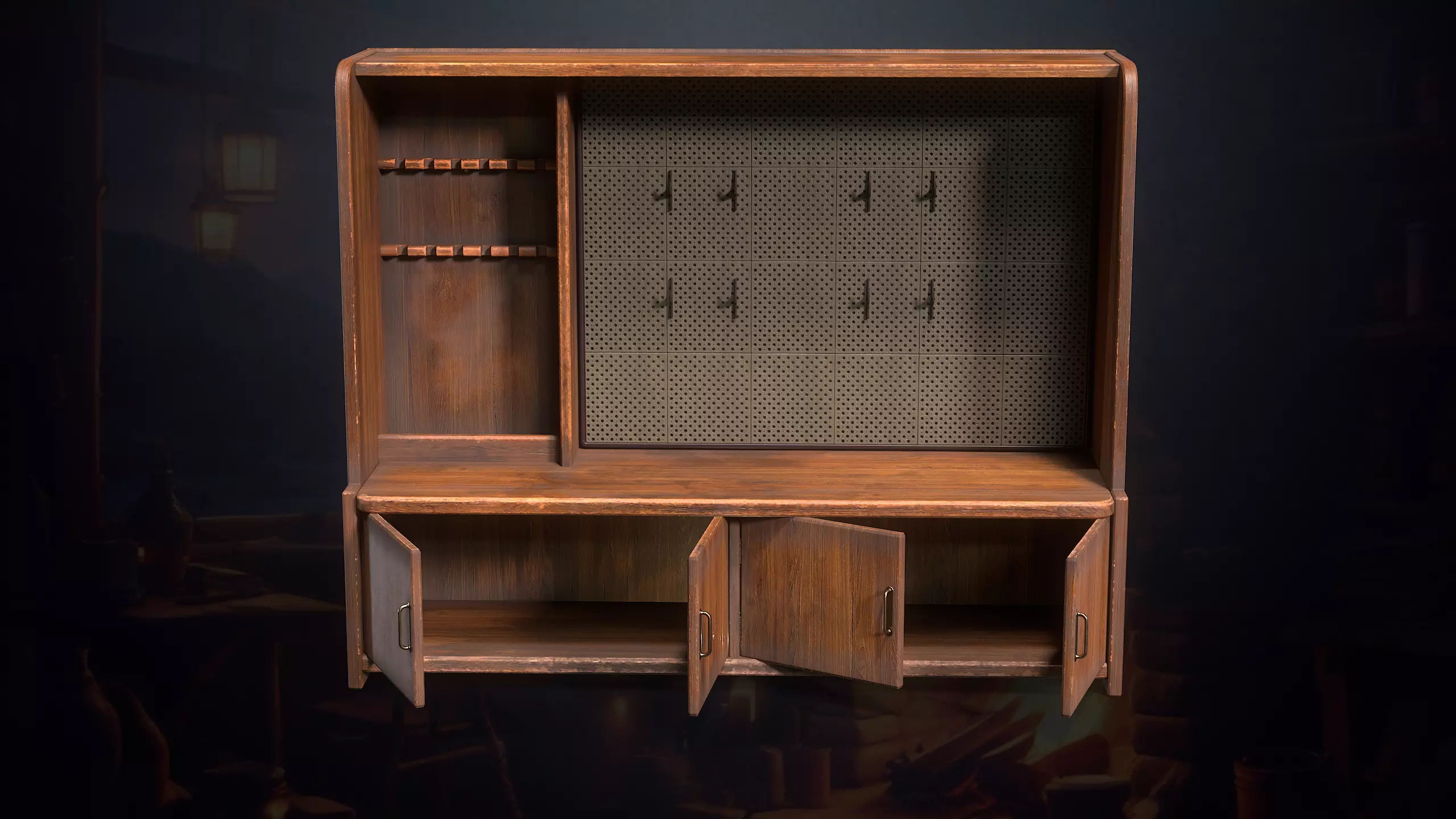 Hunters Hut Low-poly 3D model_61