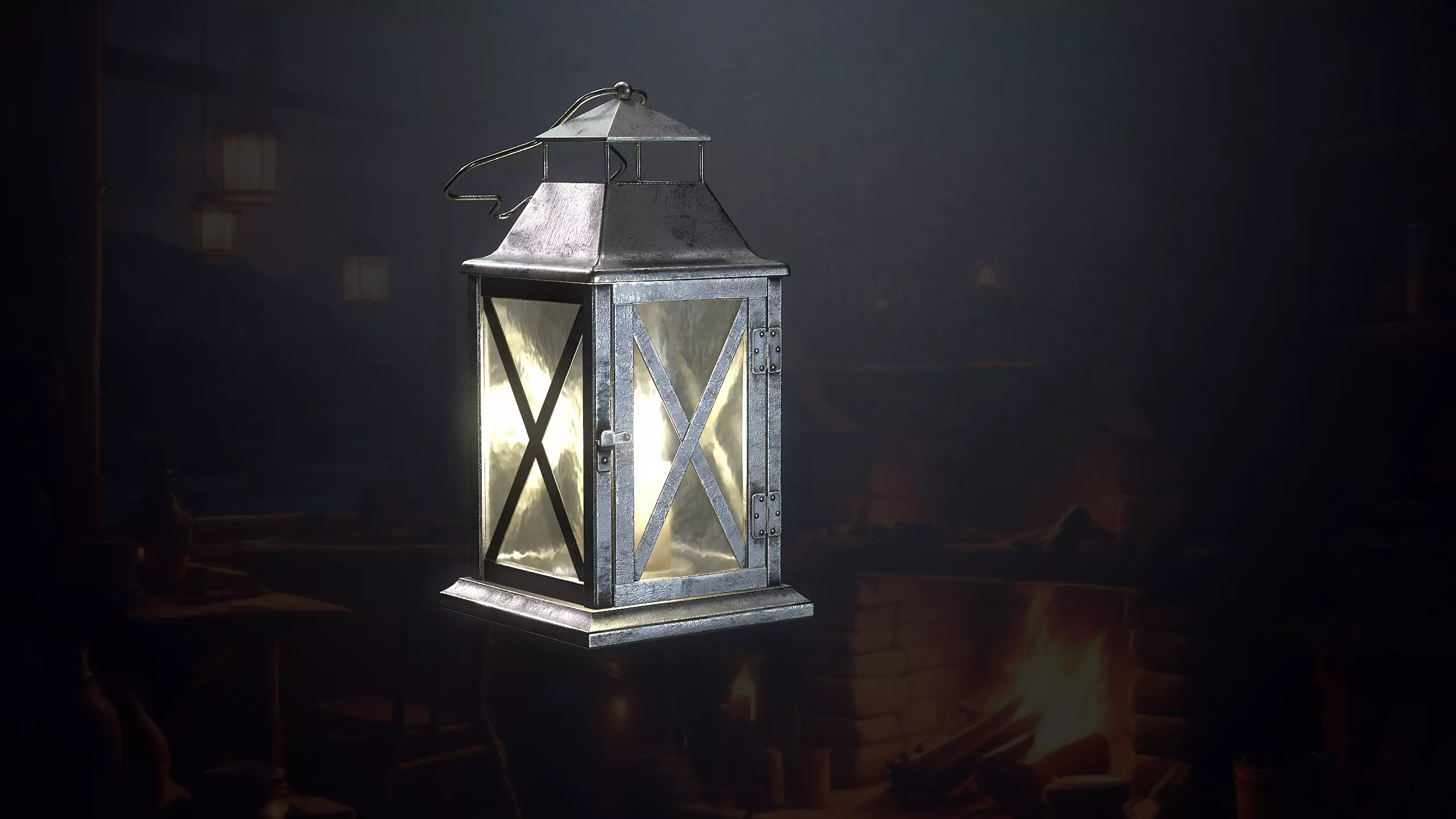 Hunters Hut Low-poly 3D model_55