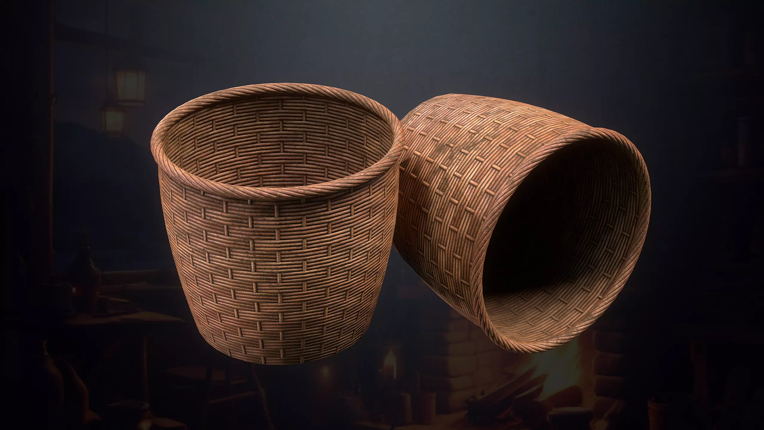 Hunters Hut Low-poly 3D model_46