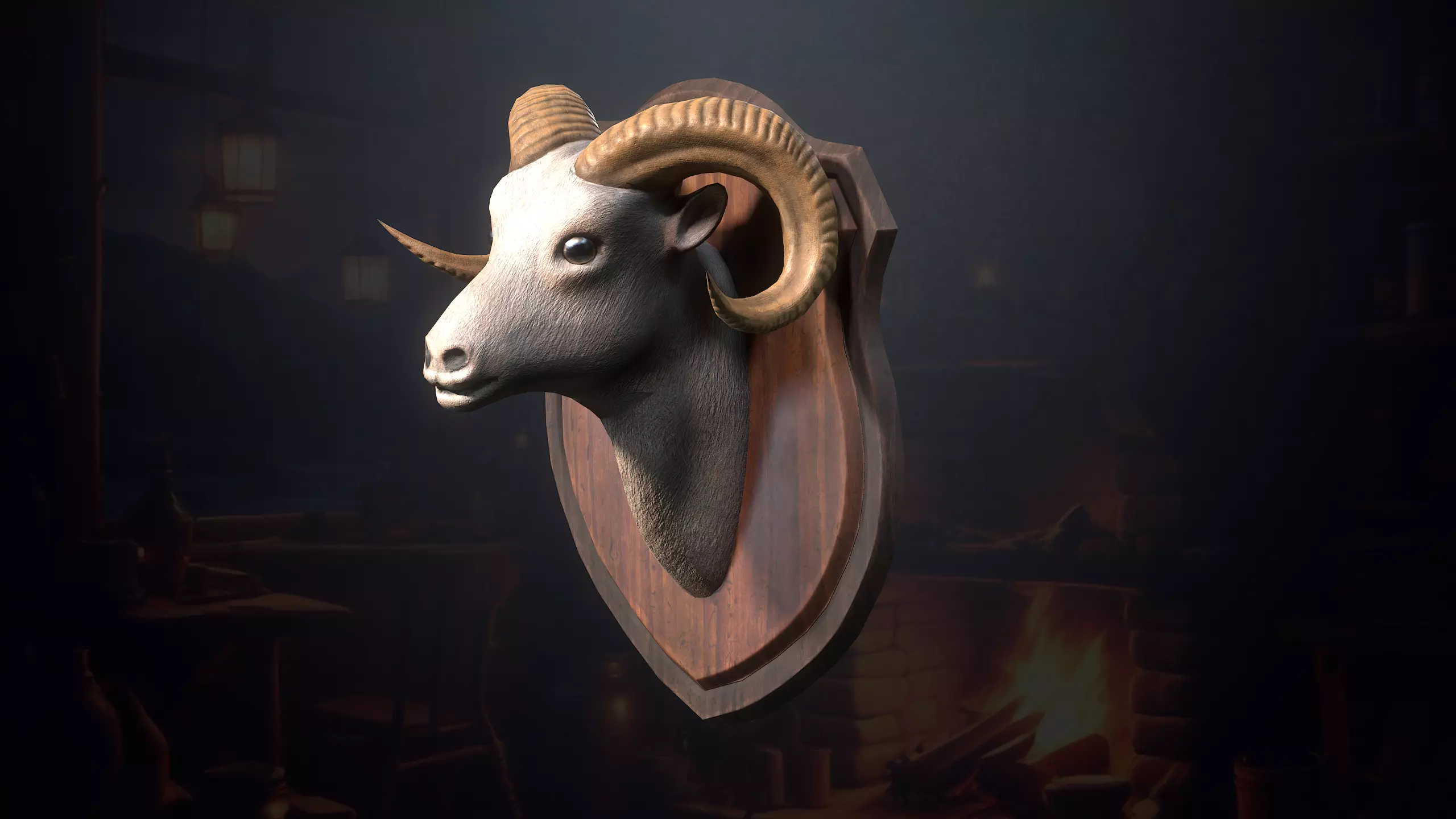 Hunters Hut Low-poly 3D model_38