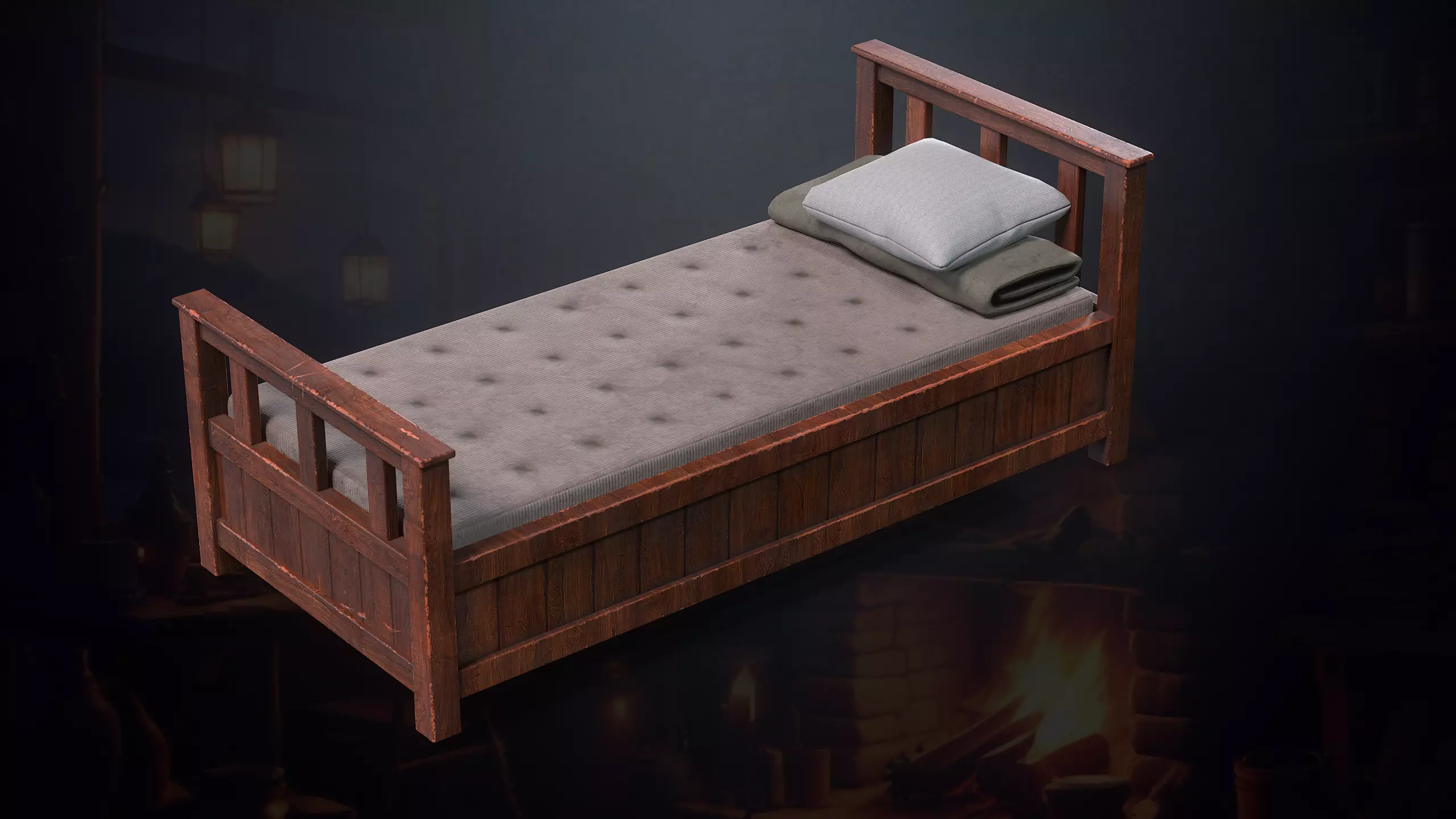 Hunters Hut Low-poly 3D model_20