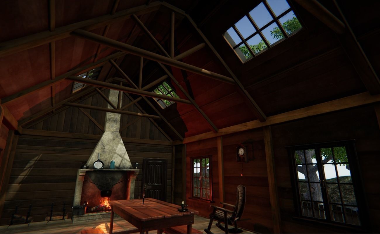 Hunters Hut Low-poly 3D model_5