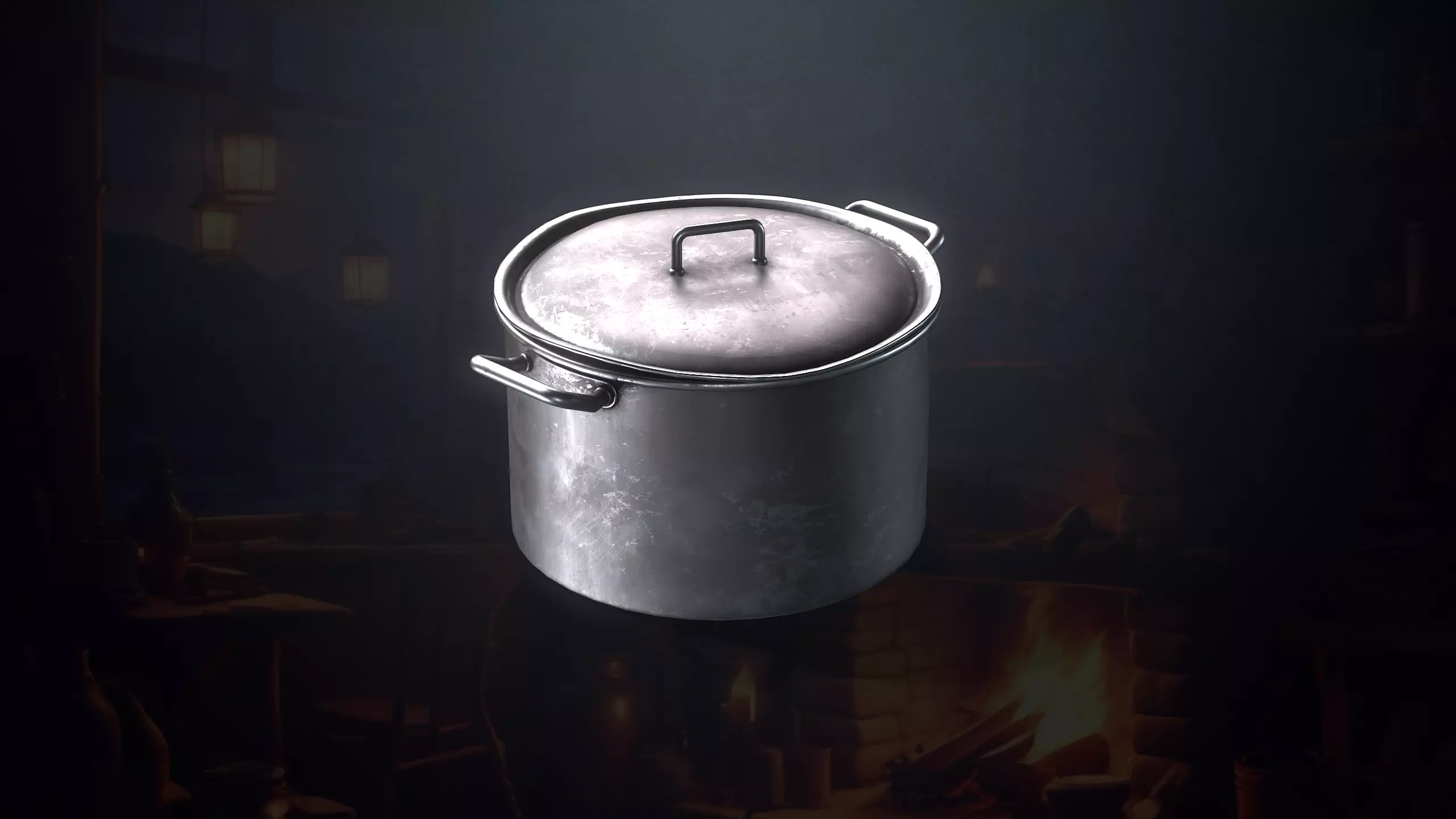 Hunters Hut Low-poly 3D model_17