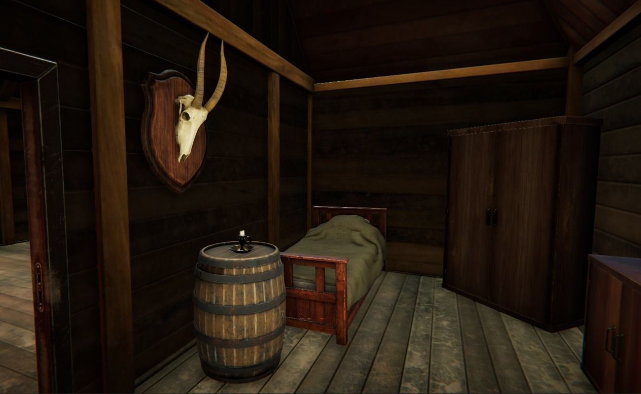 Hunters Hut Low-poly 3D model_6