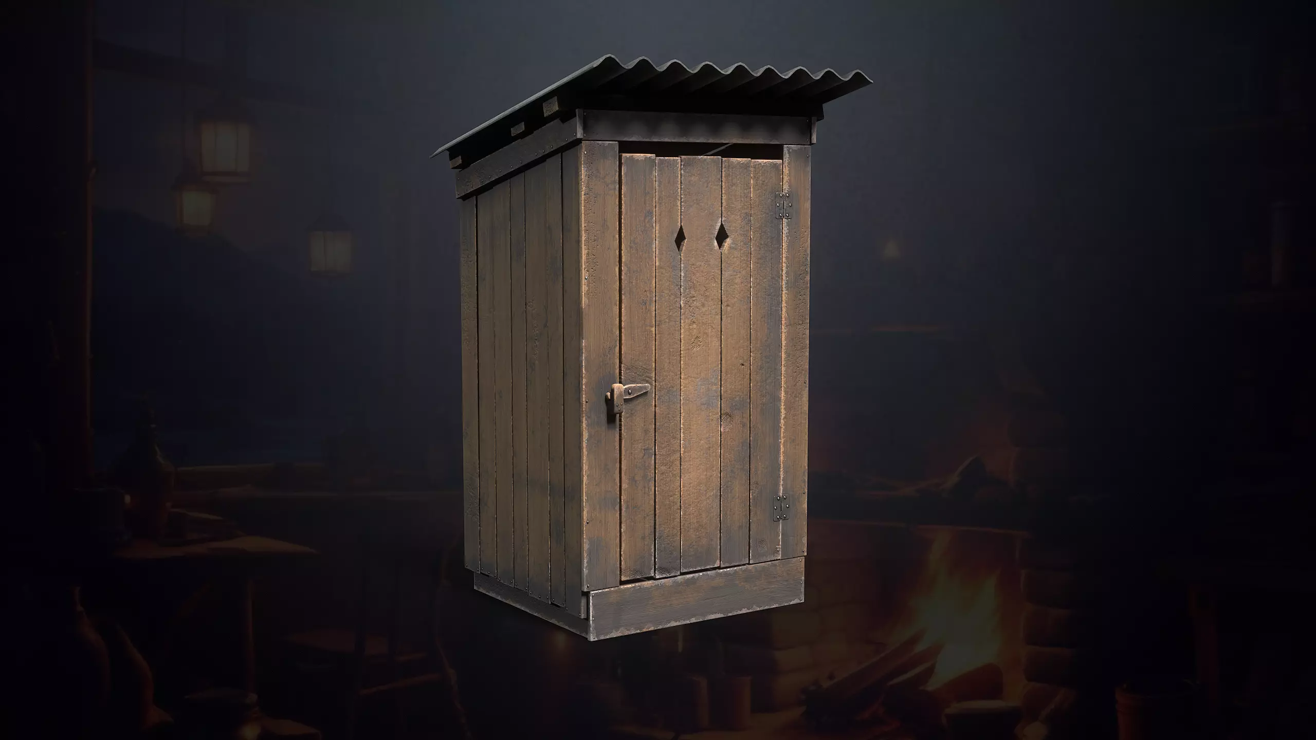 Hunters Hut Low-poly 3D model_82