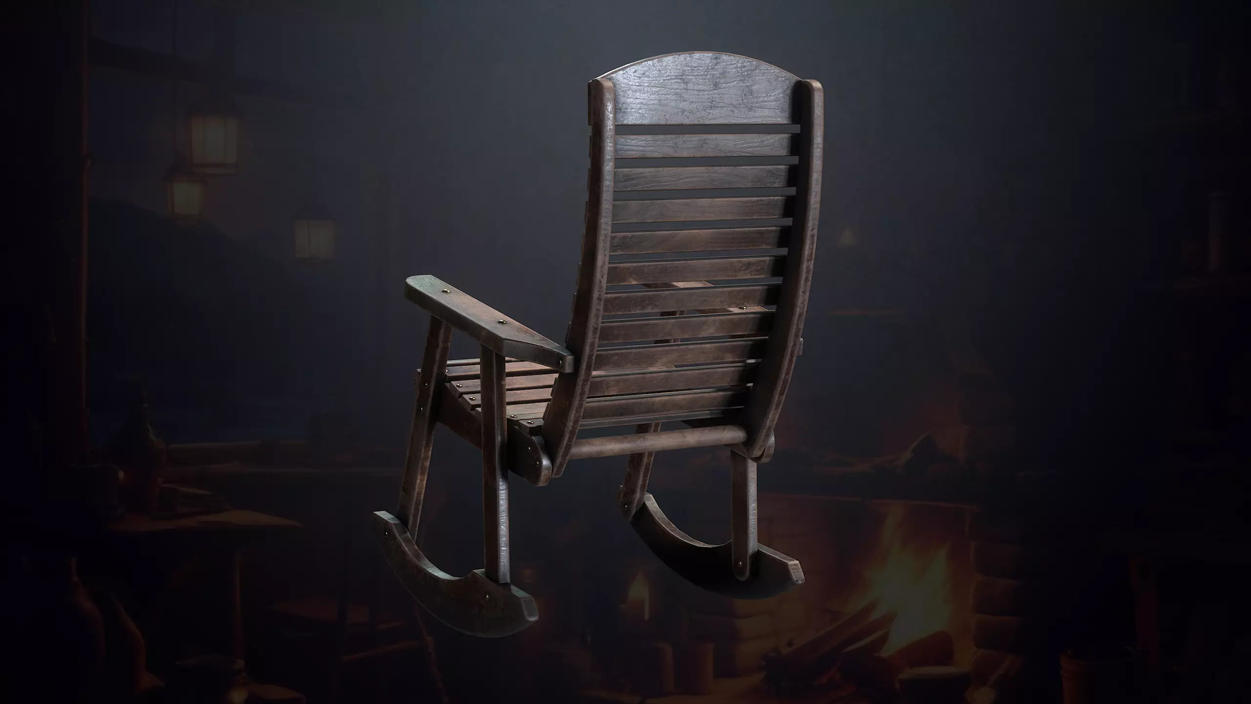 Hunters Hut Low-poly 3D model_63