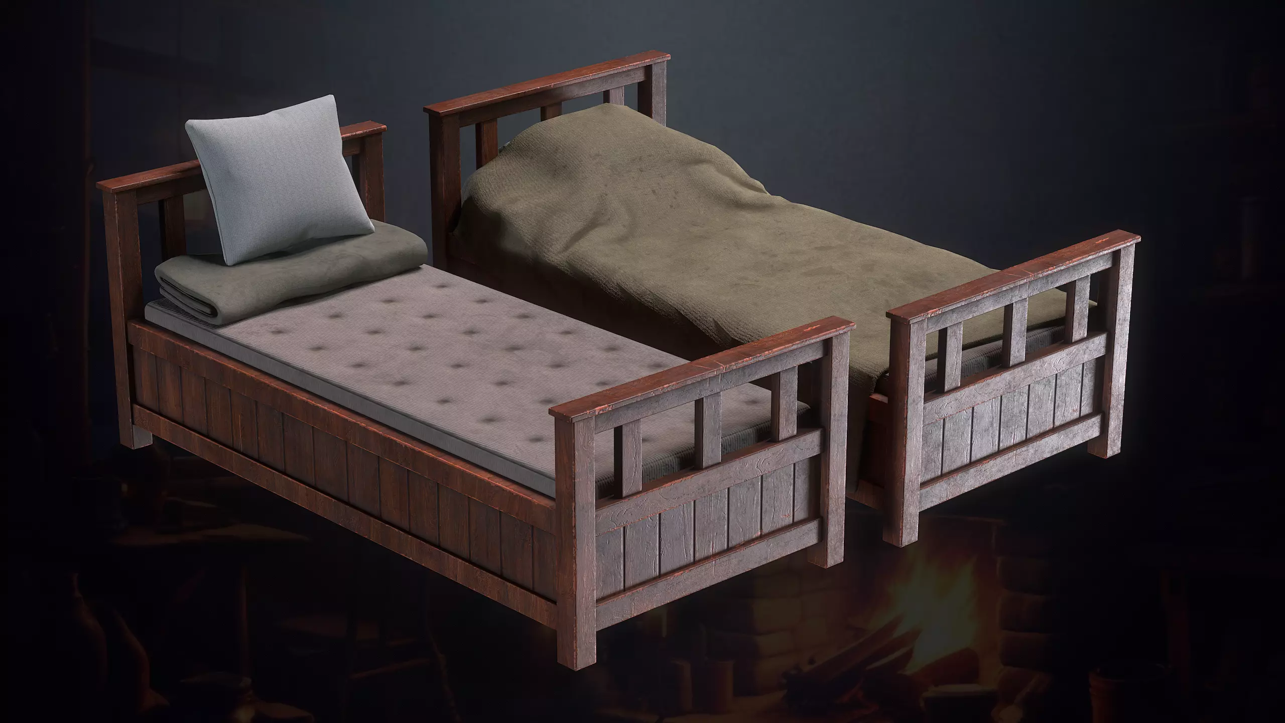 Hunters Hut Low-poly 3D model_42