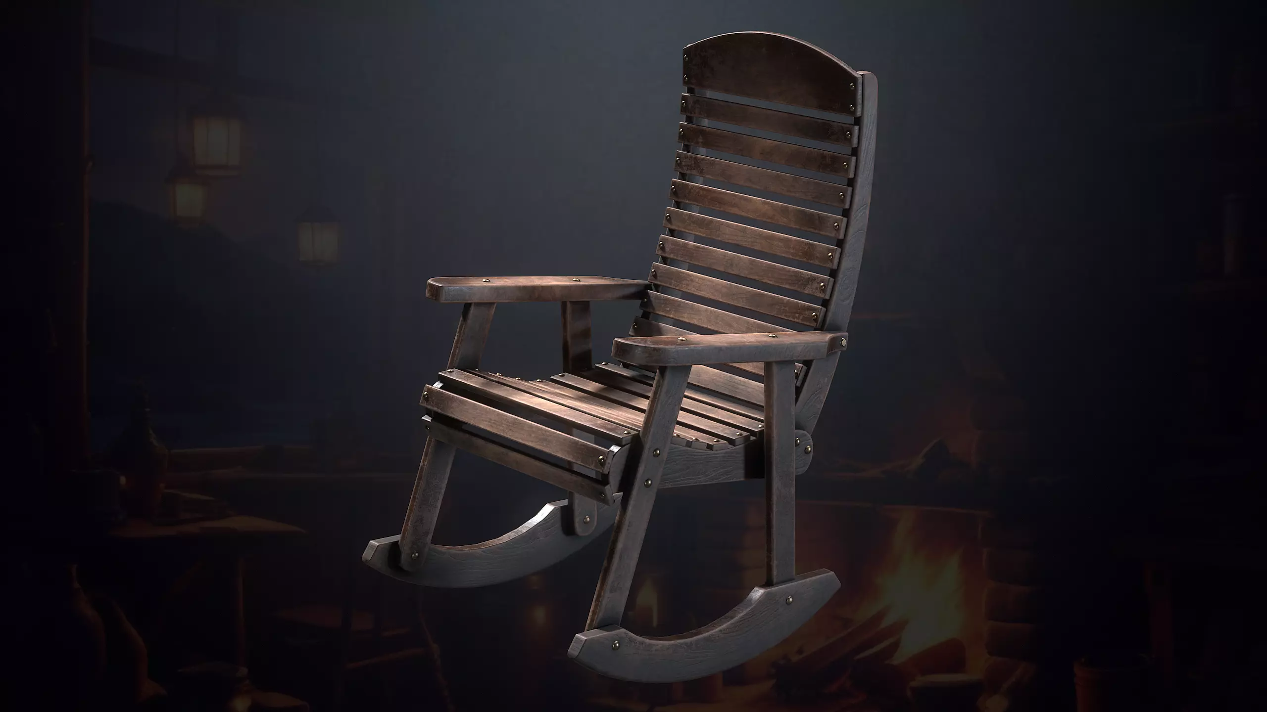 Hunters Hut Low-poly 3D model_51