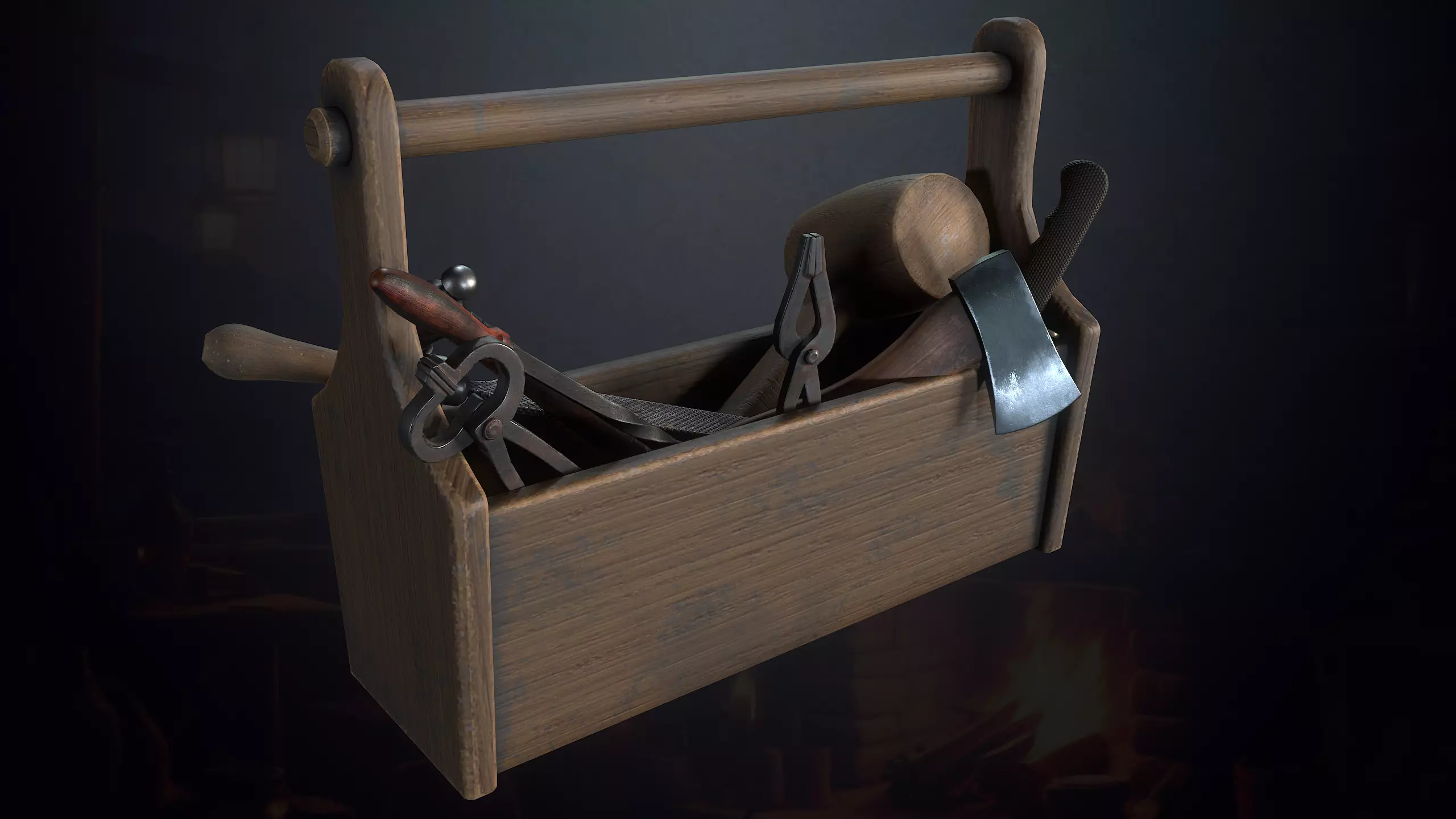 Hunters Hut Low-poly 3D model_85