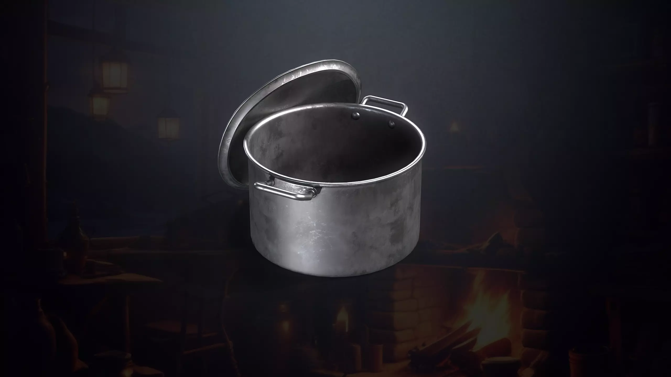 Hunters Hut Low-poly 3D model_21