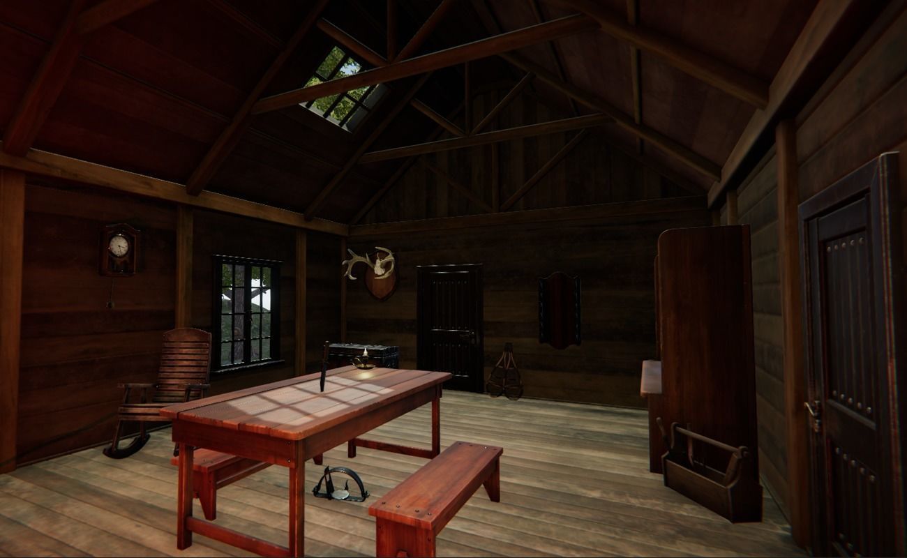 Hunters Hut Low-poly 3D model_4