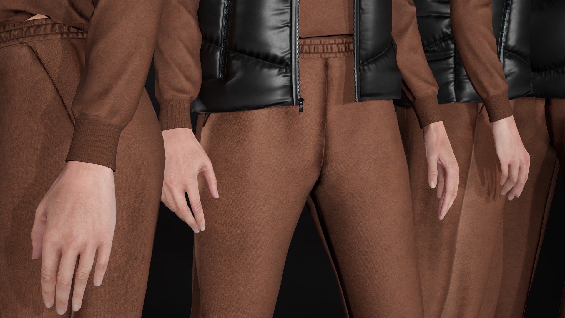 Mens and Womens Autumn Outfits 3D Model Collection_46