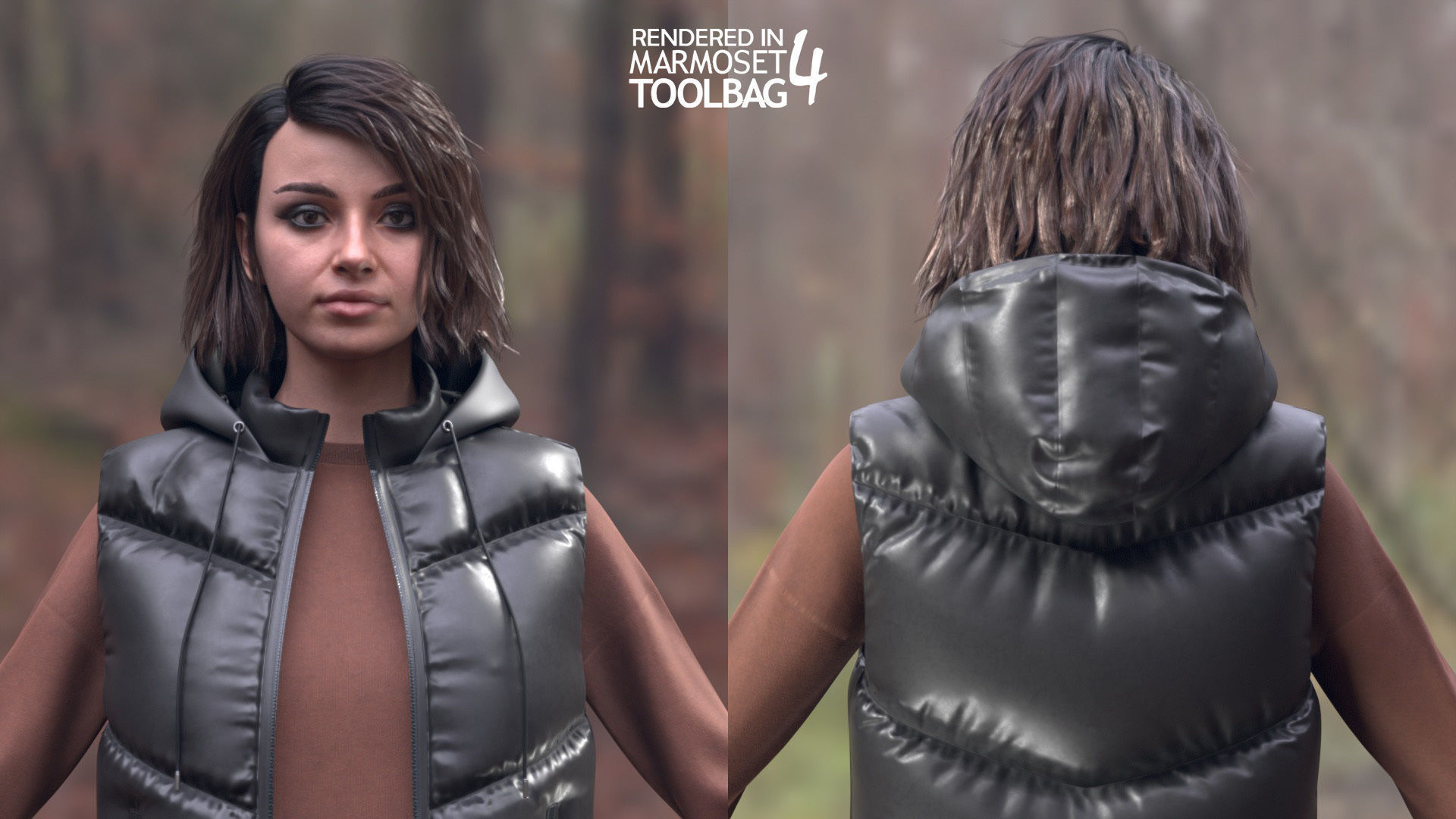 Mens and Womens Autumn Outfits 3D Model Collection_8