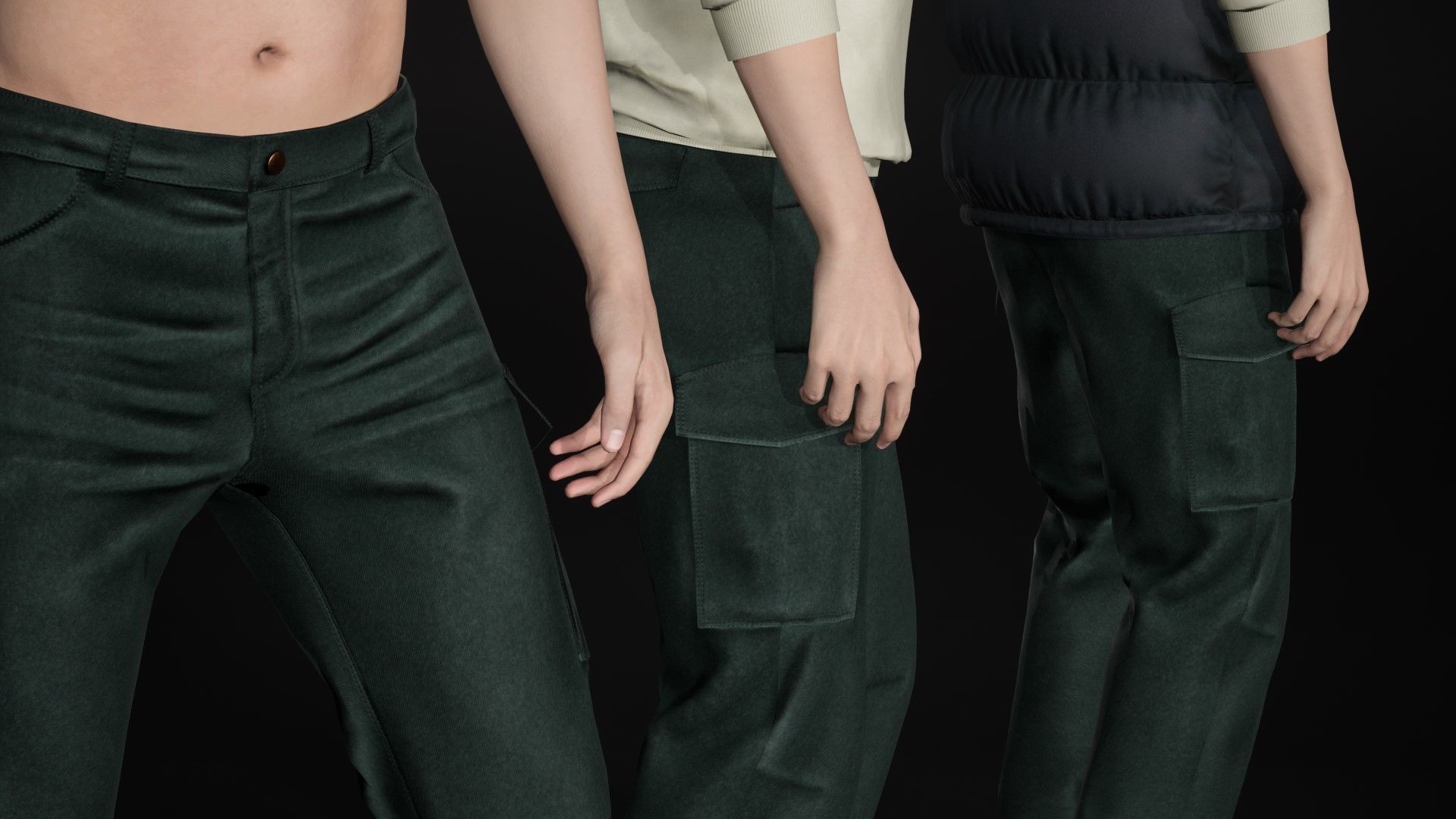 Mens and Womens Autumn Outfits 3D Model Collection_43