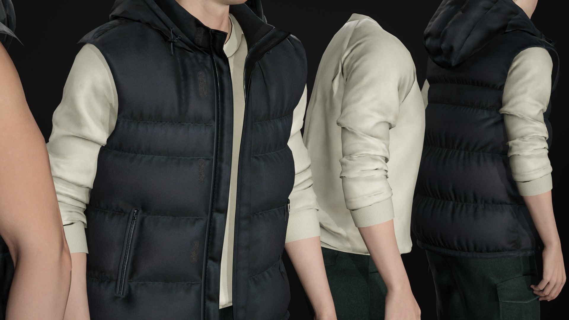 Mens and Womens Autumn Outfits 3D Model Collection_42