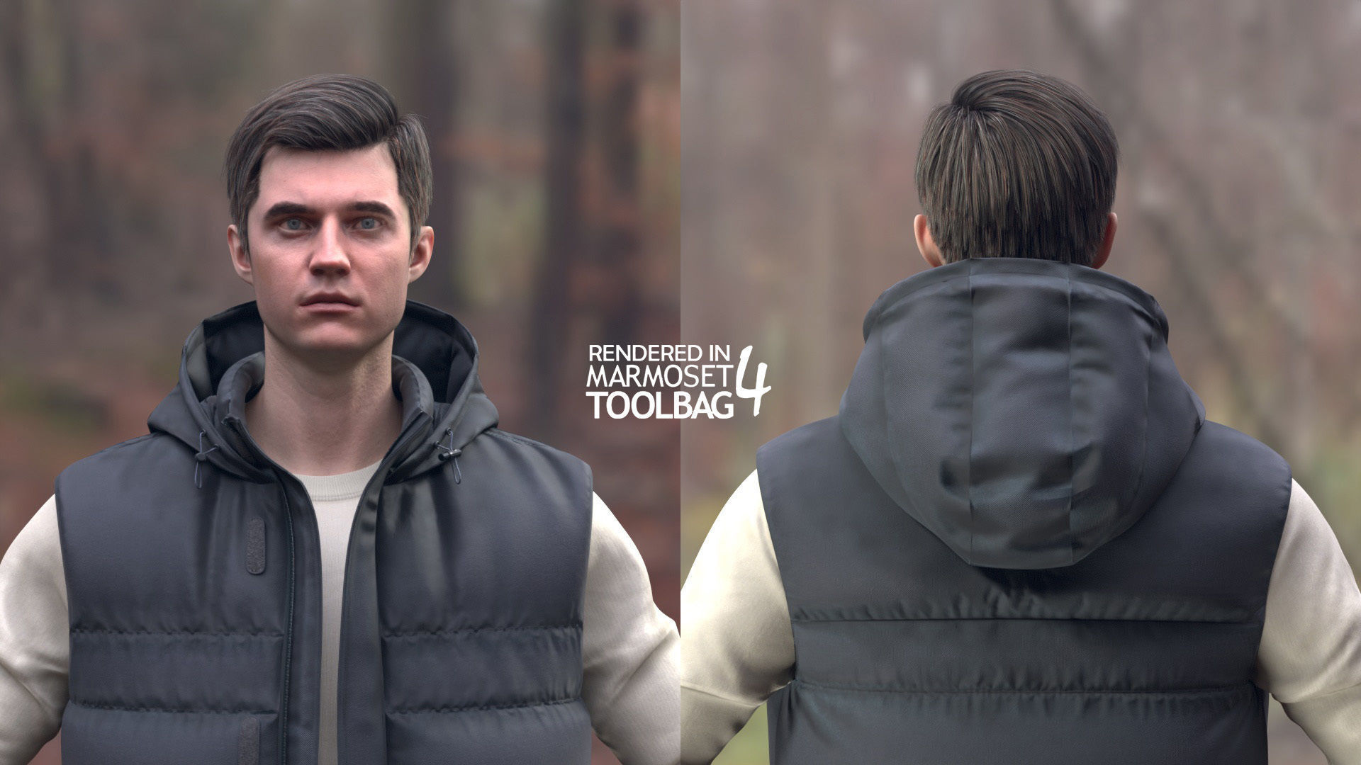 Mens and Womens Autumn Outfits 3D Model Collection_7