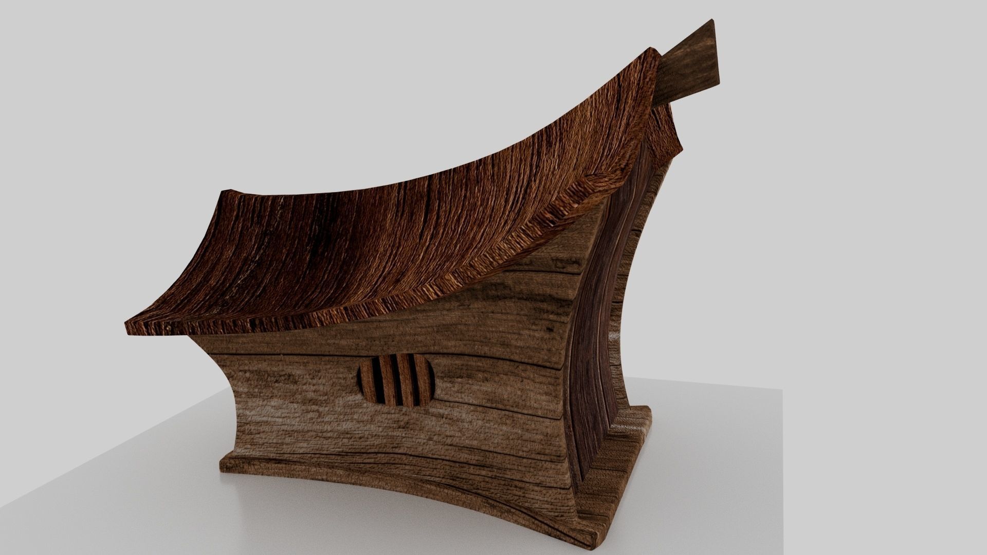 Hut Miniature 3D model_4